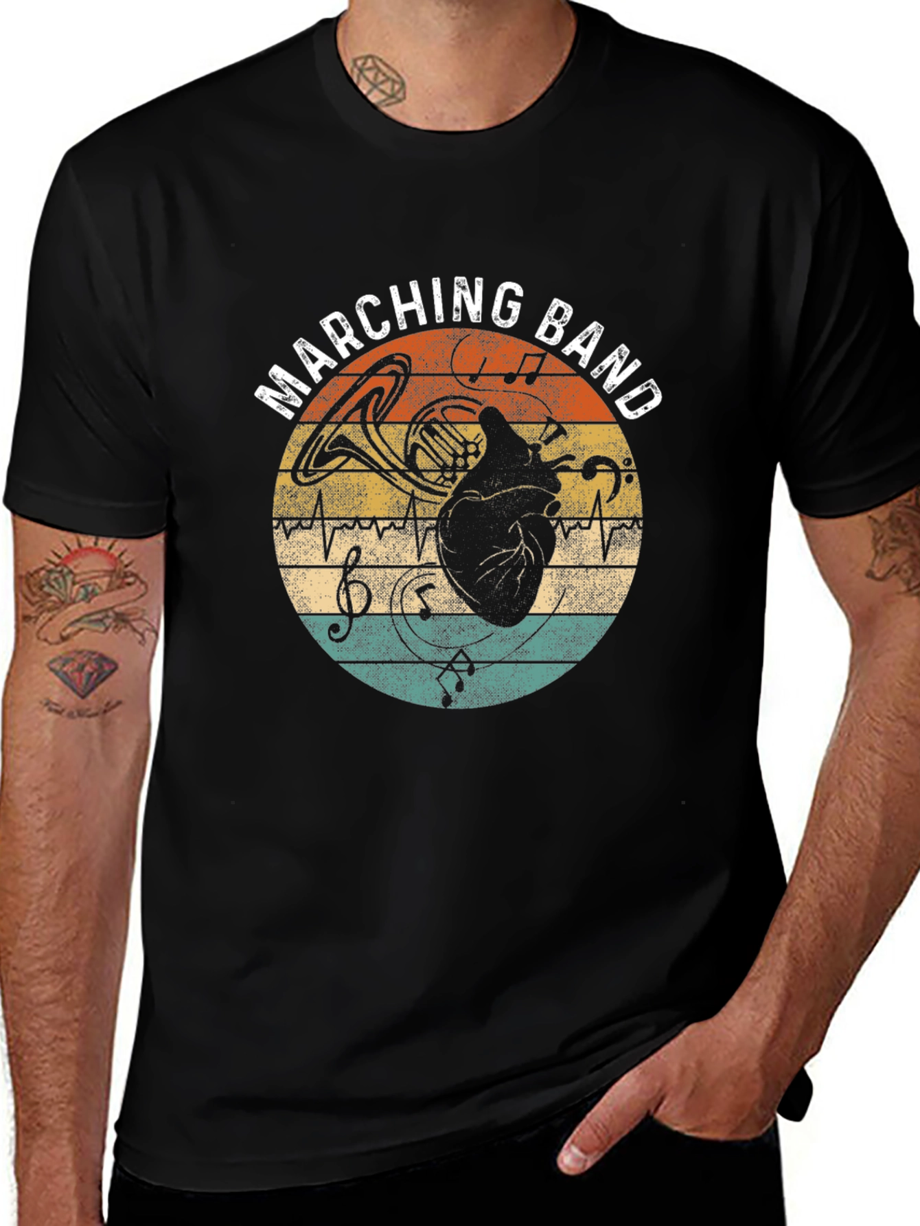 Variant 25 of Marching Band Heart T-Shirt