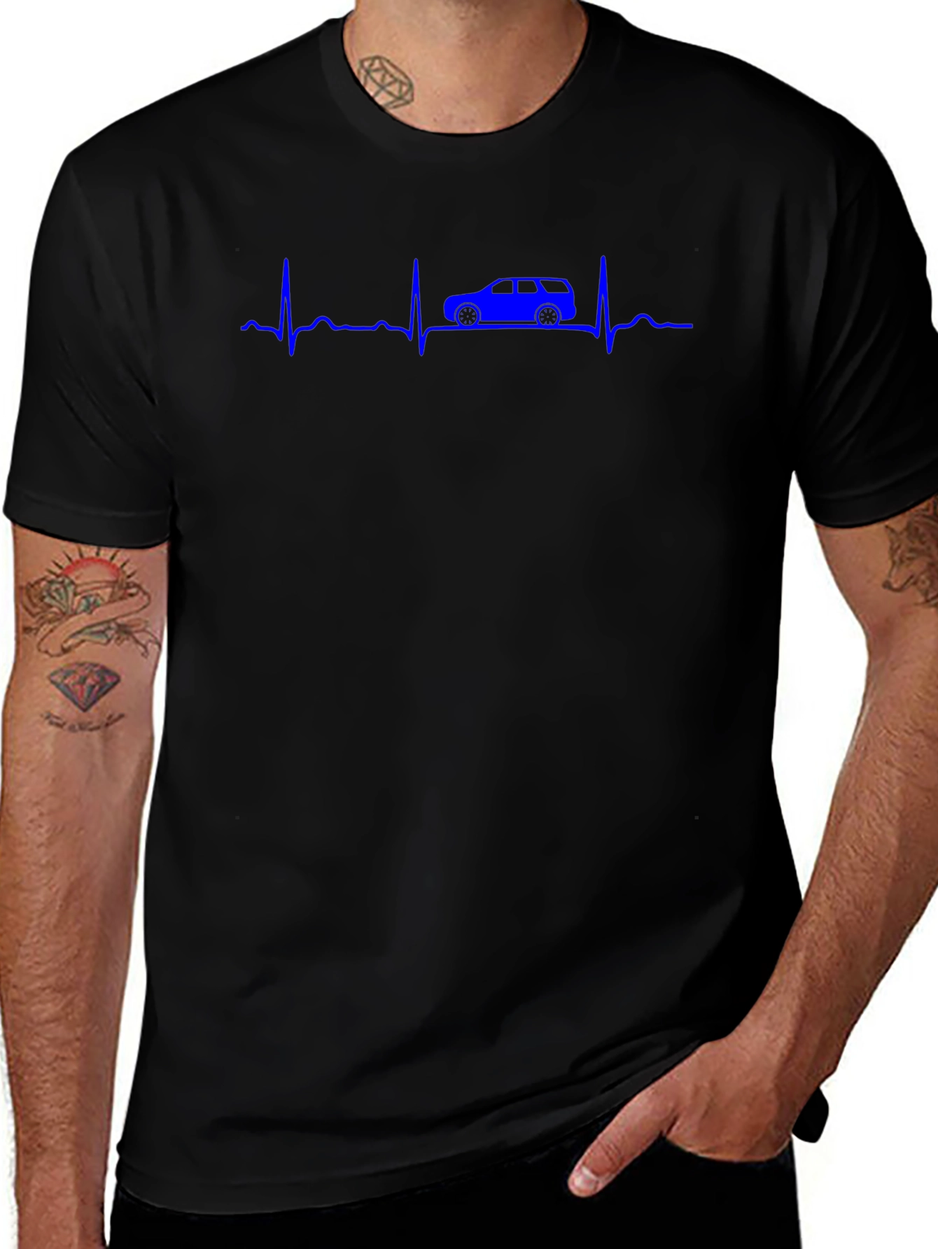 SUV Heartbeat T-Shirt - Car Lover Tee