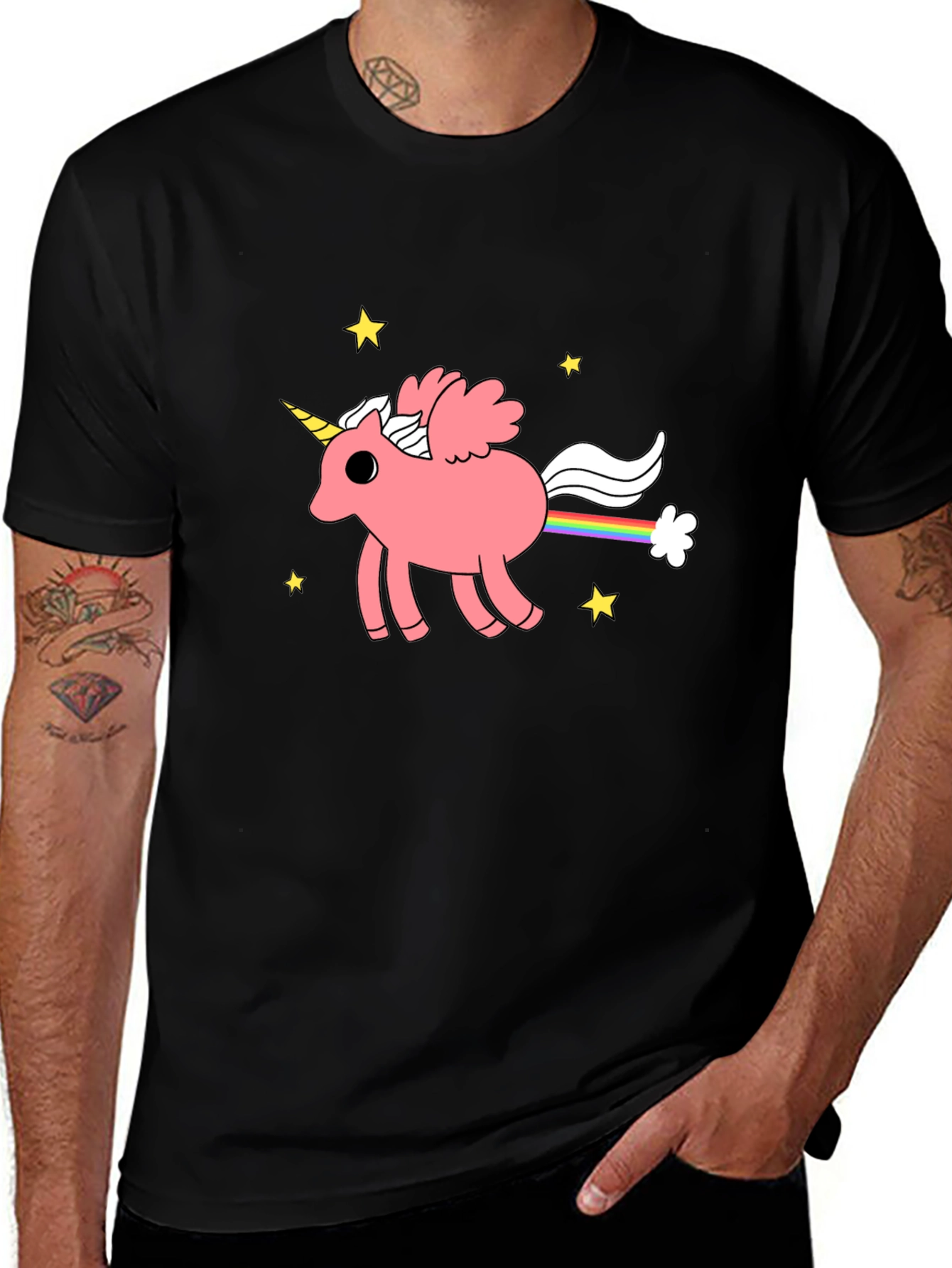 Variant 3 of Unicorn Rainbow Poop Graphic T-Shirt