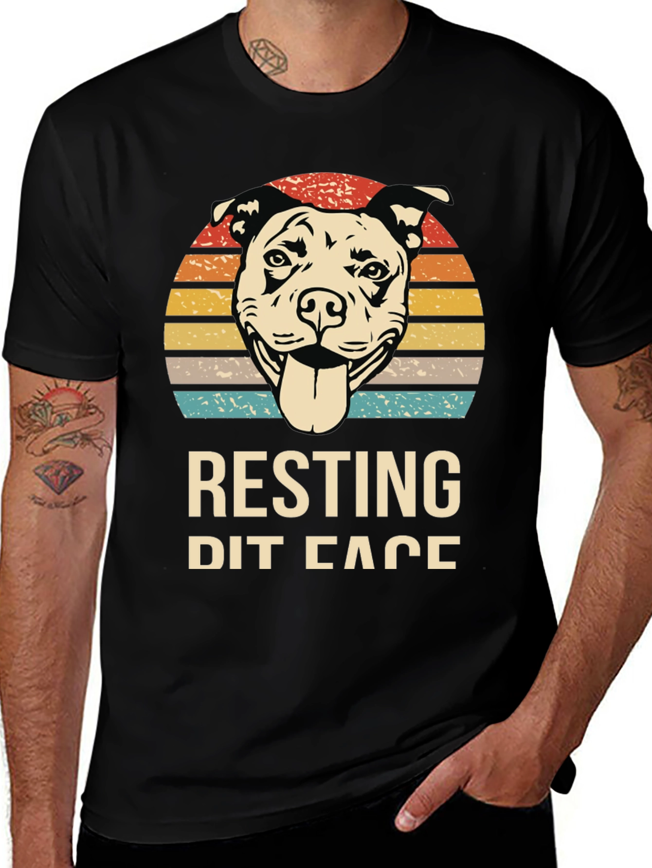 Variant 25 of Resting Pit Face Graphic Tee