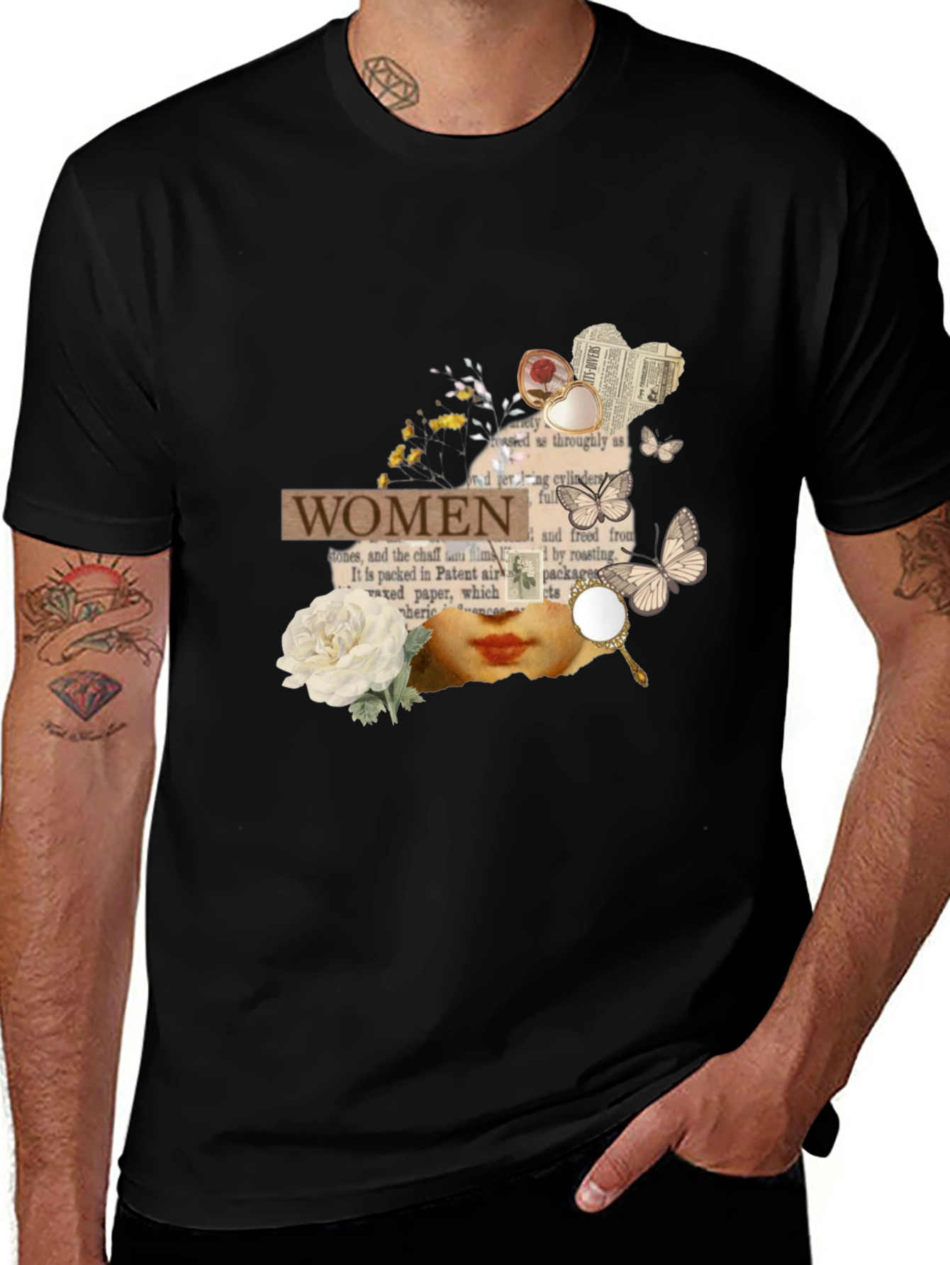 Variant 4 of Women Collage Graphic Tee