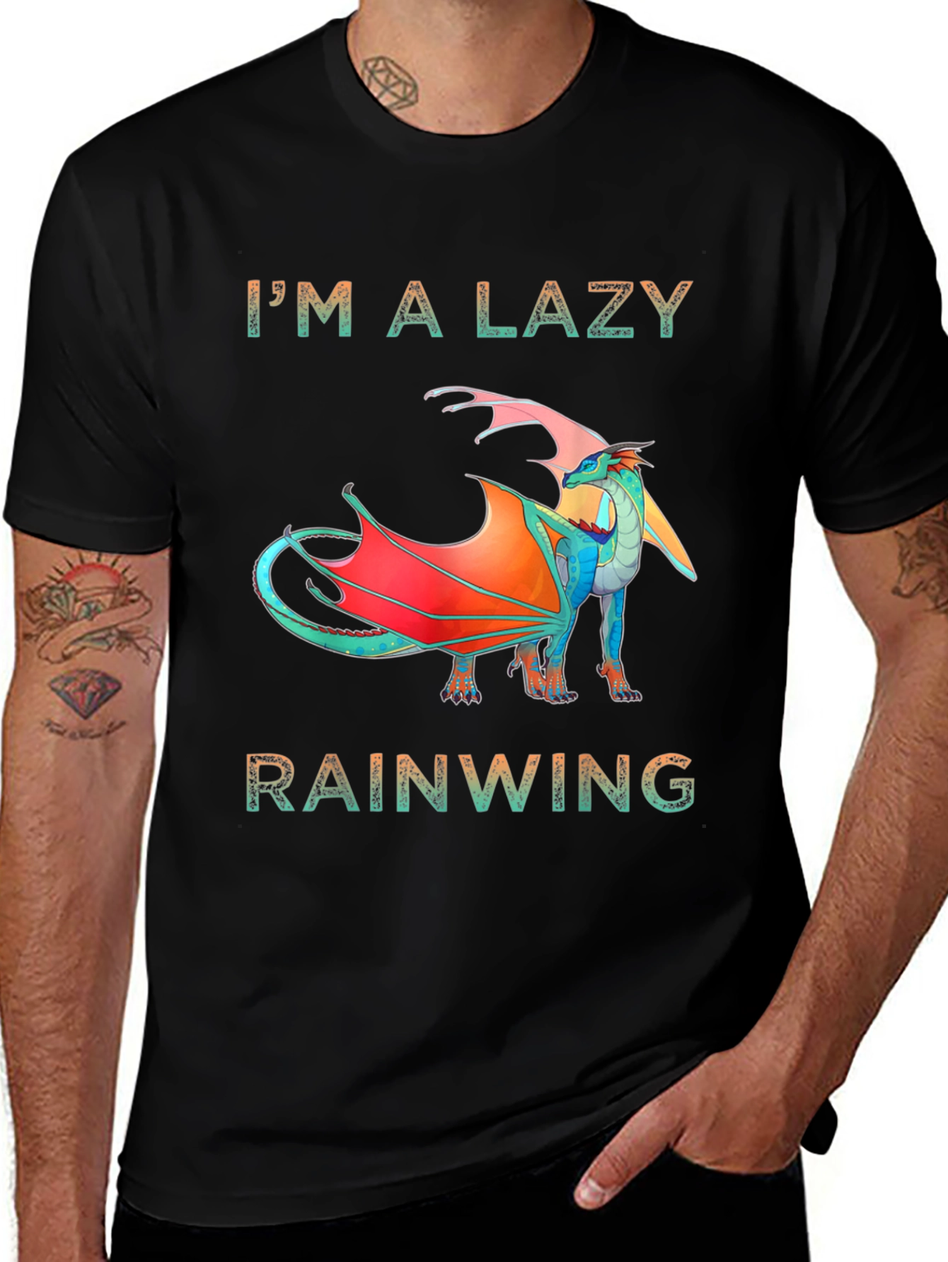 Lazy Rainwing T-Shirt - Dragon Design