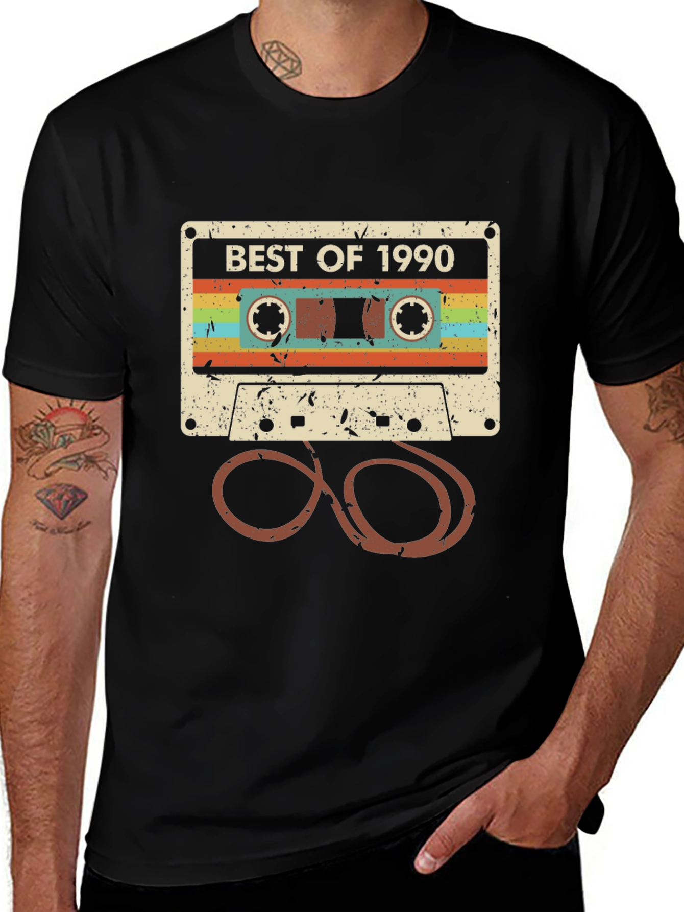 Variant 12 of Best of 1990 Cassette Tape Graphic Tee