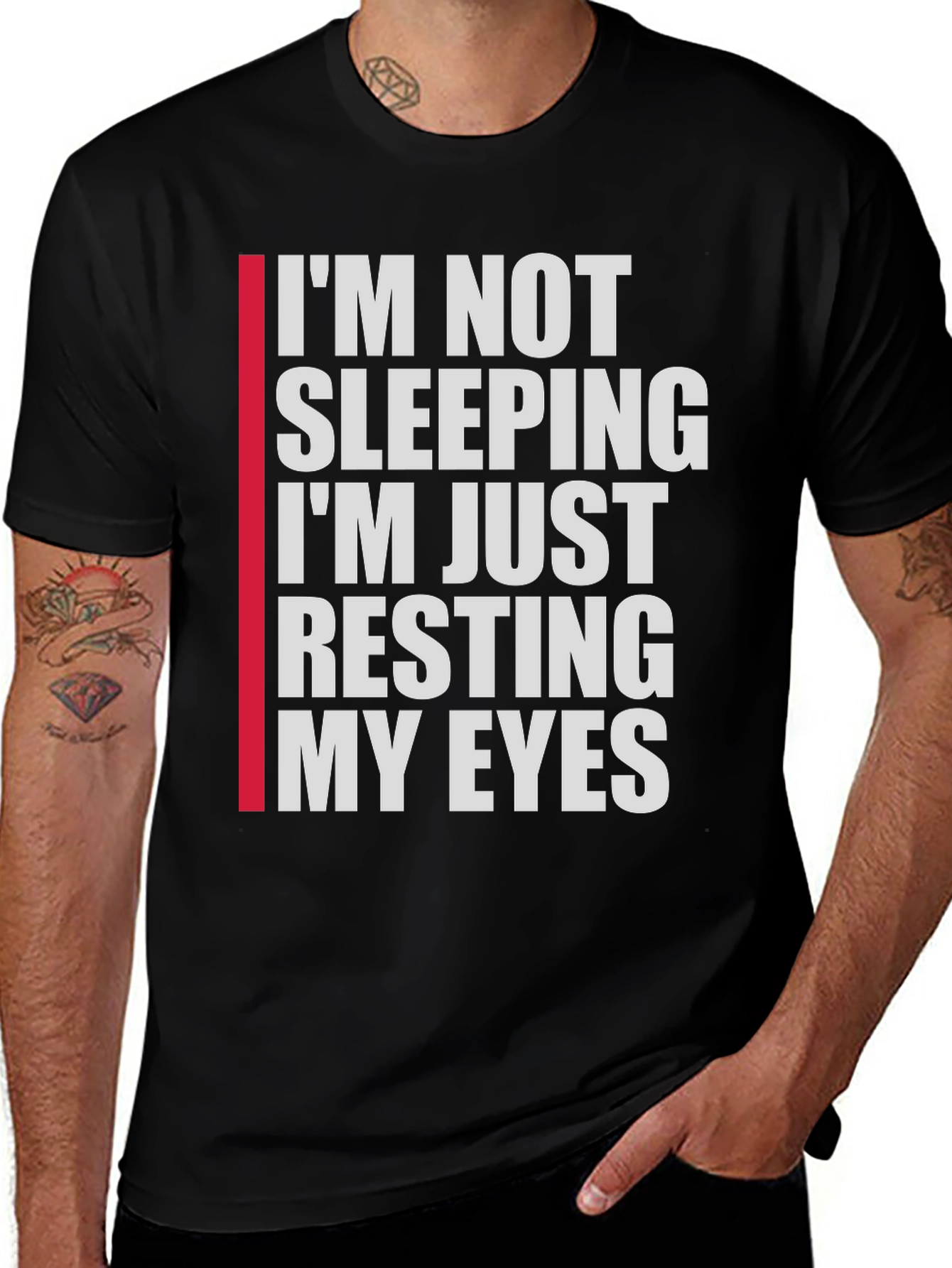 Variant 29 of Funny "Resting My Eyes" Graphic T-Shirt