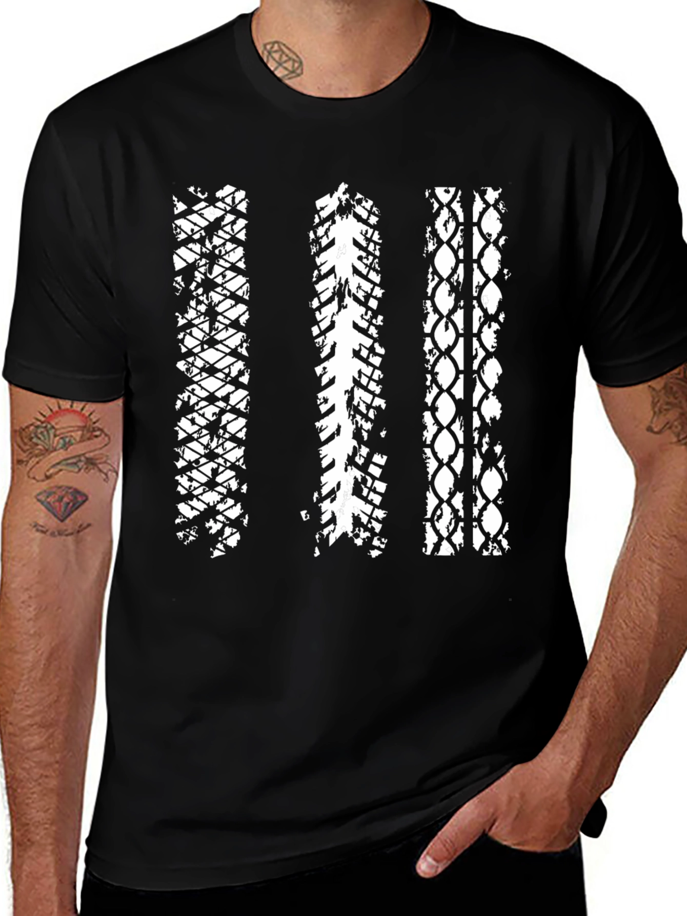Variant 14 of Off-Road Tracks Black T-Shirt