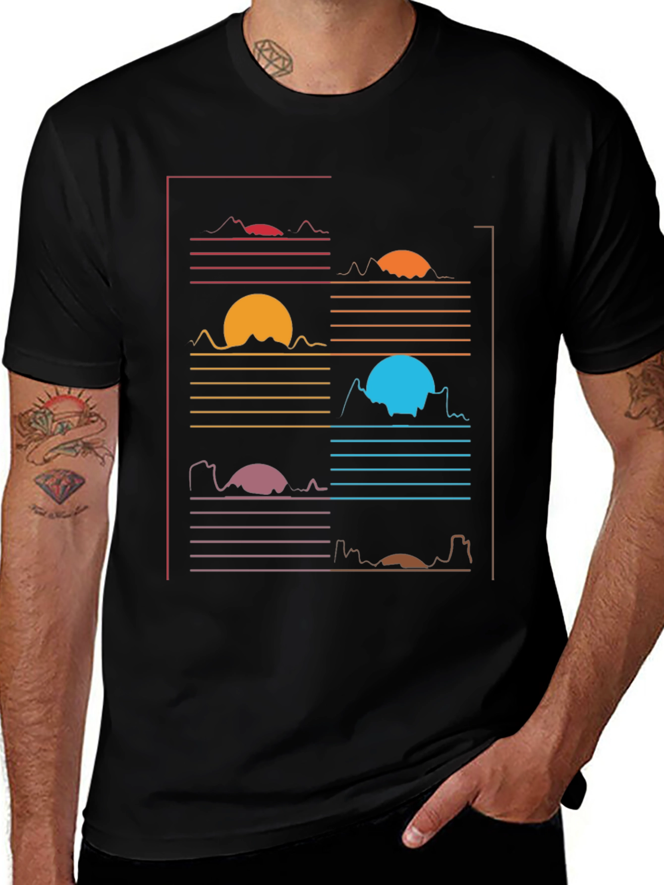 Retro Sunset Graphic Tee - Unique Design