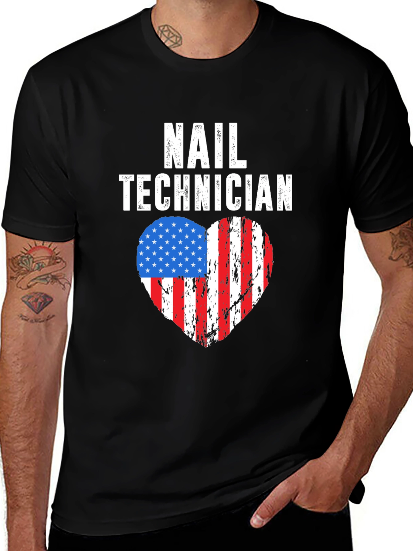 Variant 20 of Nail Technician Patriotic T-Shirt