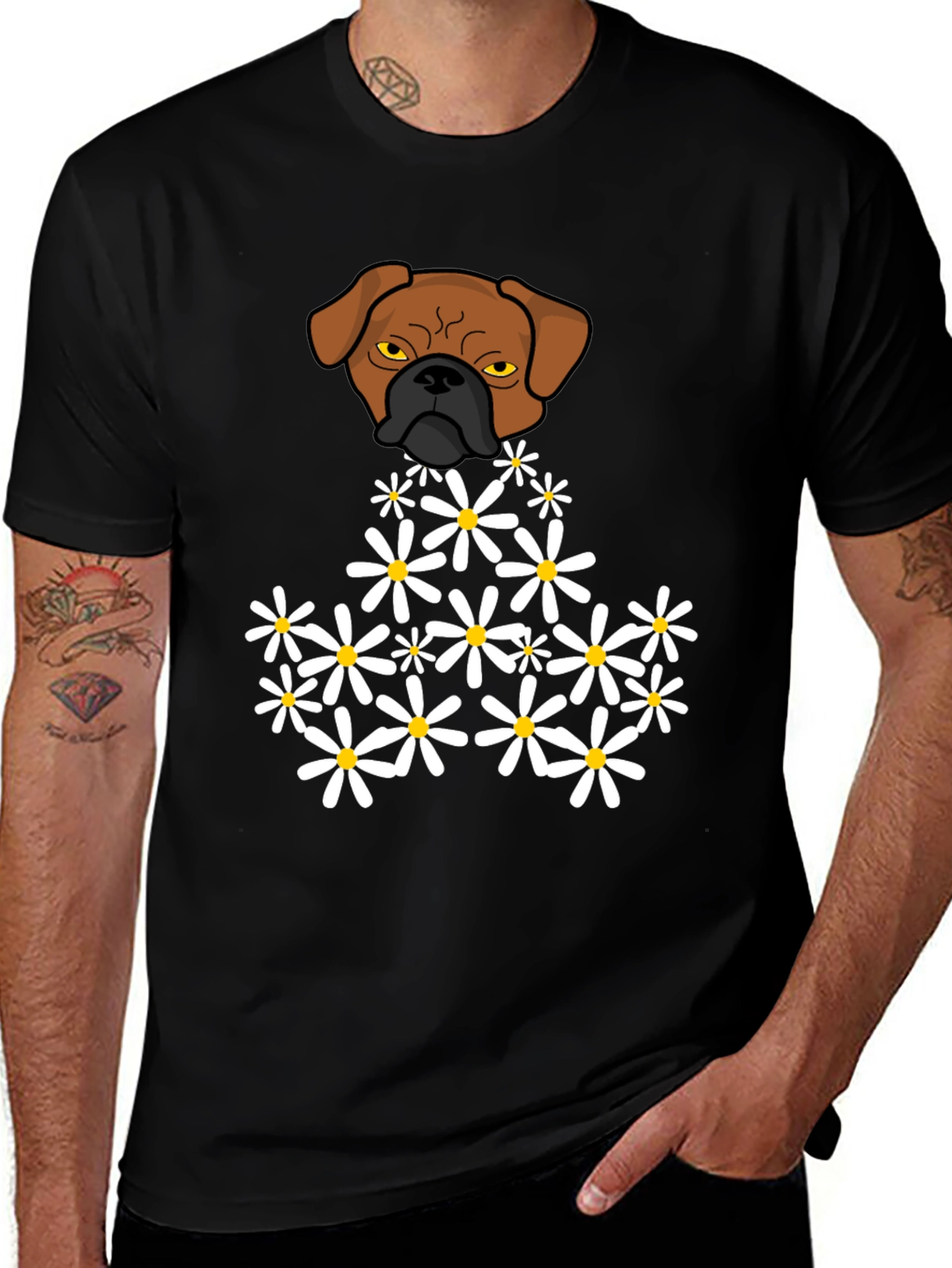 Variant 27 of Dog & Daisies Graphic T-Shirt