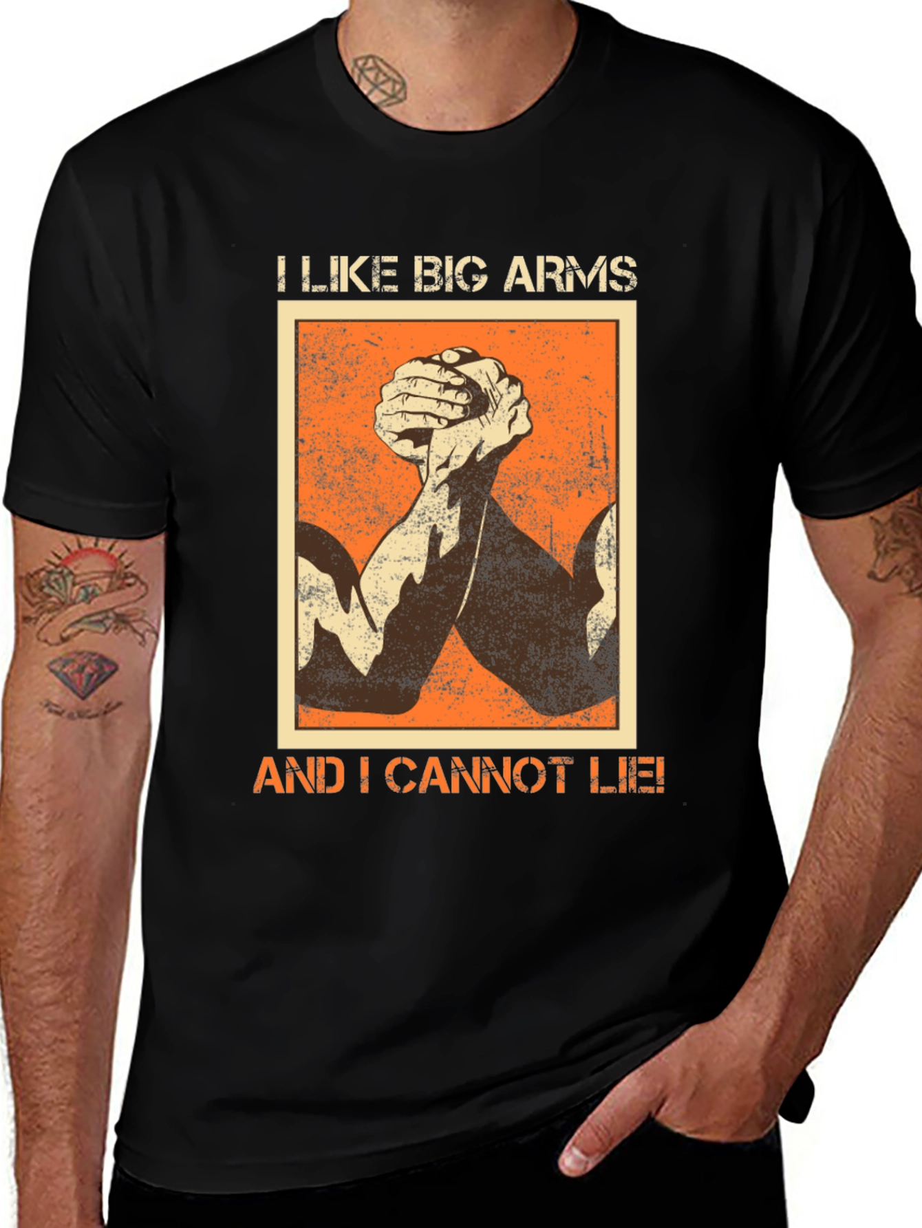 Variant 17 of I Like Big Arms T-Shirt - Funny Gym Workout Tee