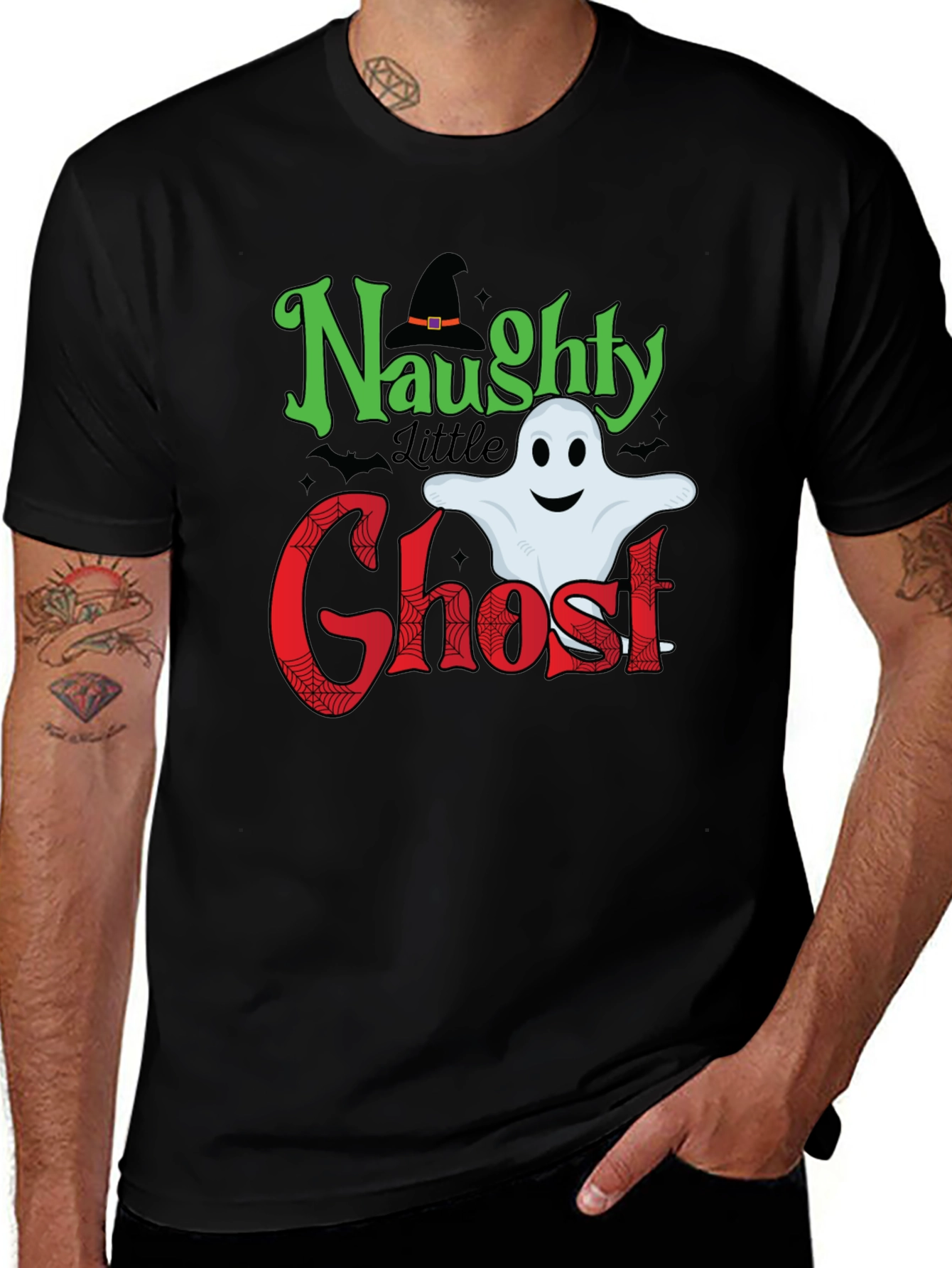 Variant 29 of Naughty Little Ghost Halloween T-Shirt