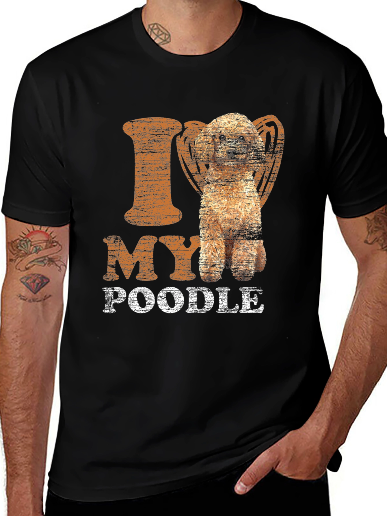 Variant 17 of I Love My Poodle T-Shirt - Dog Lover Tee