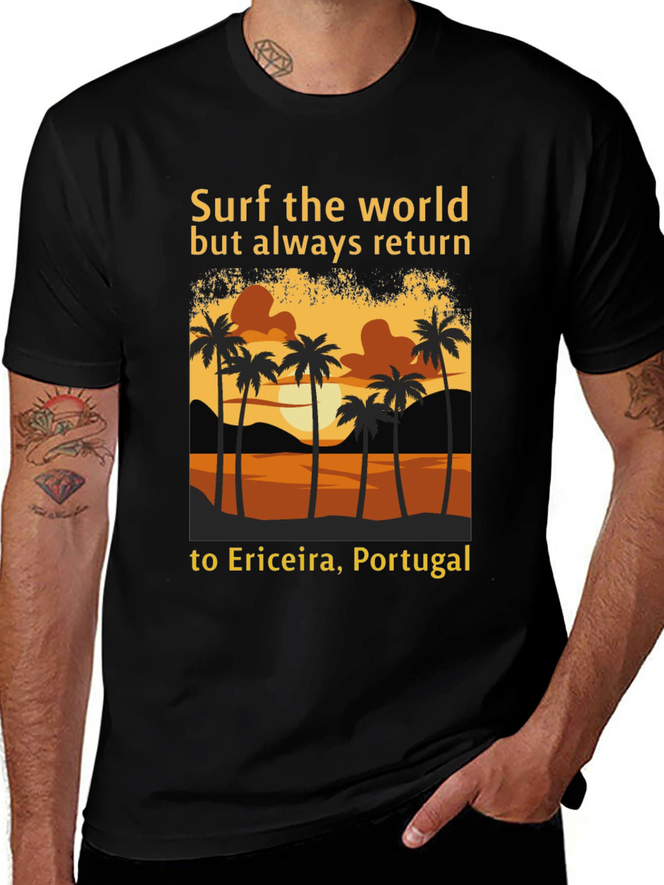 Surf the World, Ericeira Portugal Tee