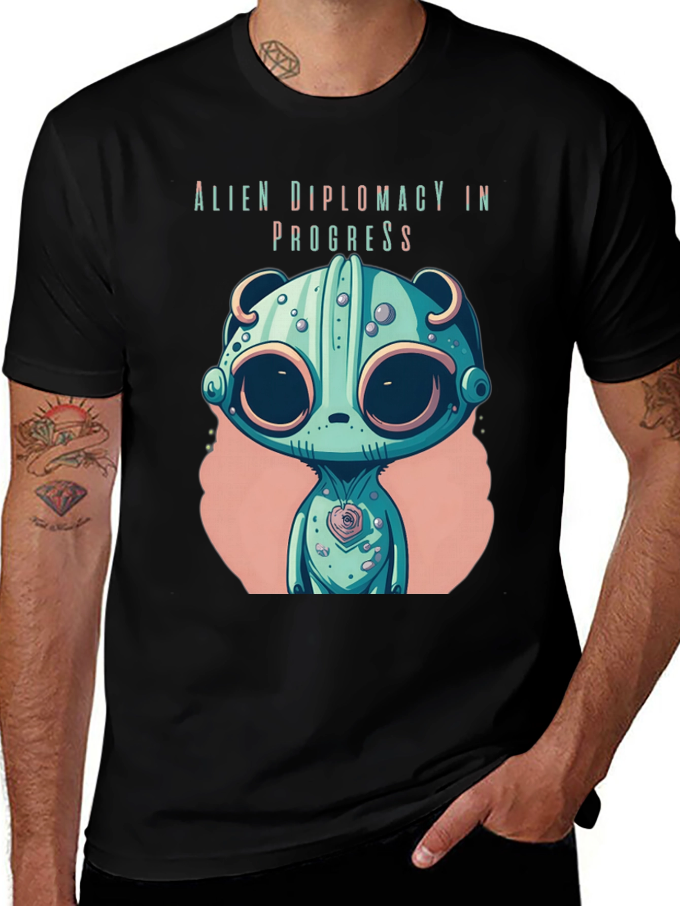 Alien Diplomacy T-Shirt - Unique Design