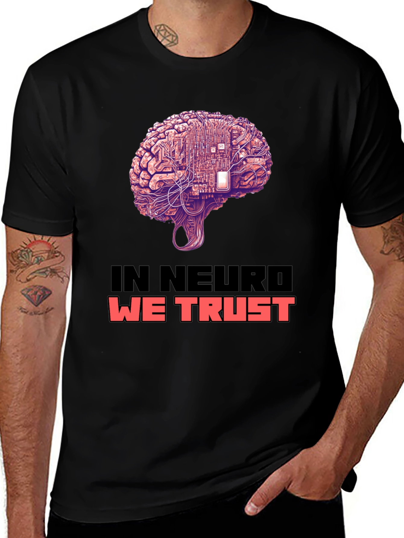 In Neuro We Trust Brain Circuit T-Shirt