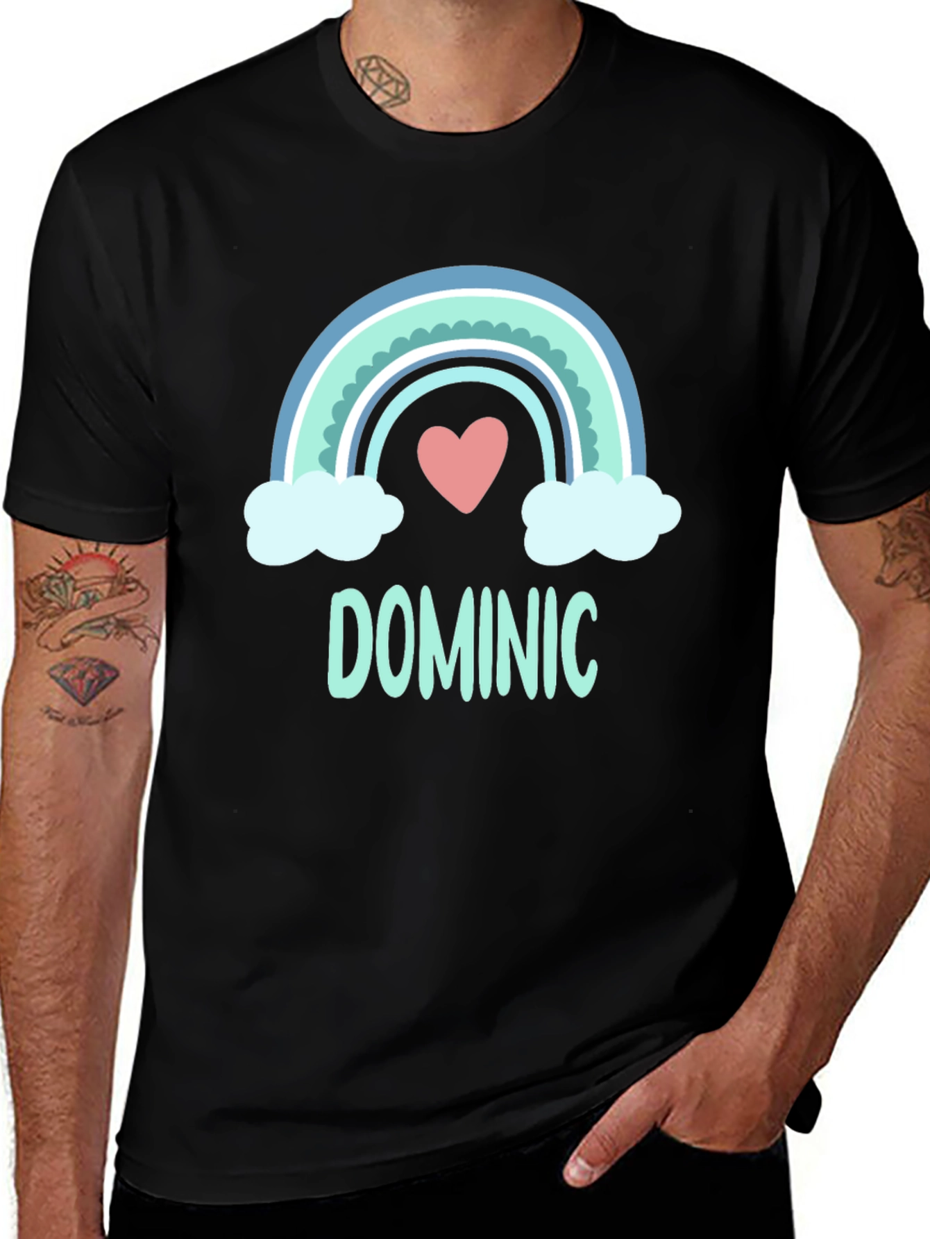 Variant 22 of Dominic Rainbow Personalized T-Shirt