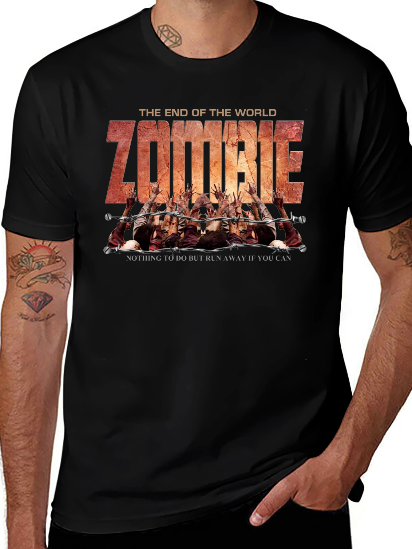 Variant 7 of The End of the World Zombie Graphic Tee