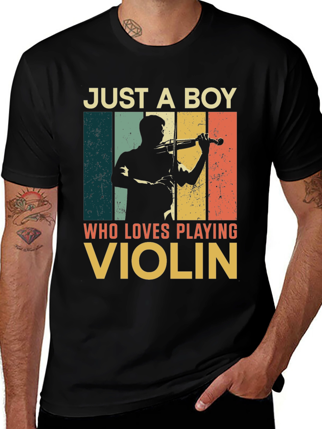 Variant 28 of Just a Boy Who Loves Playing Violin T-Shirt