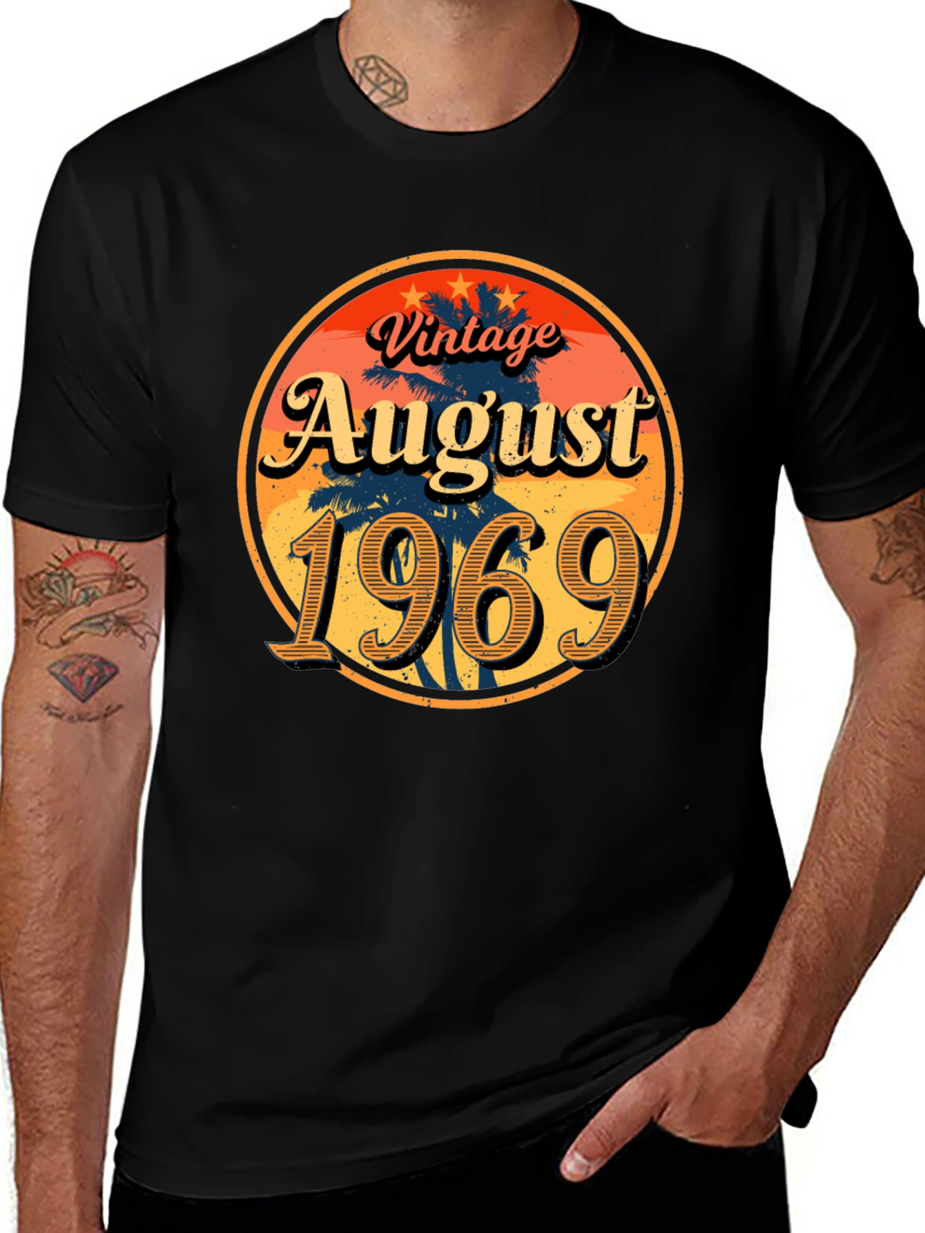 Variant 26 of Vintage August 1969 T-Shirt - Birthday Gift