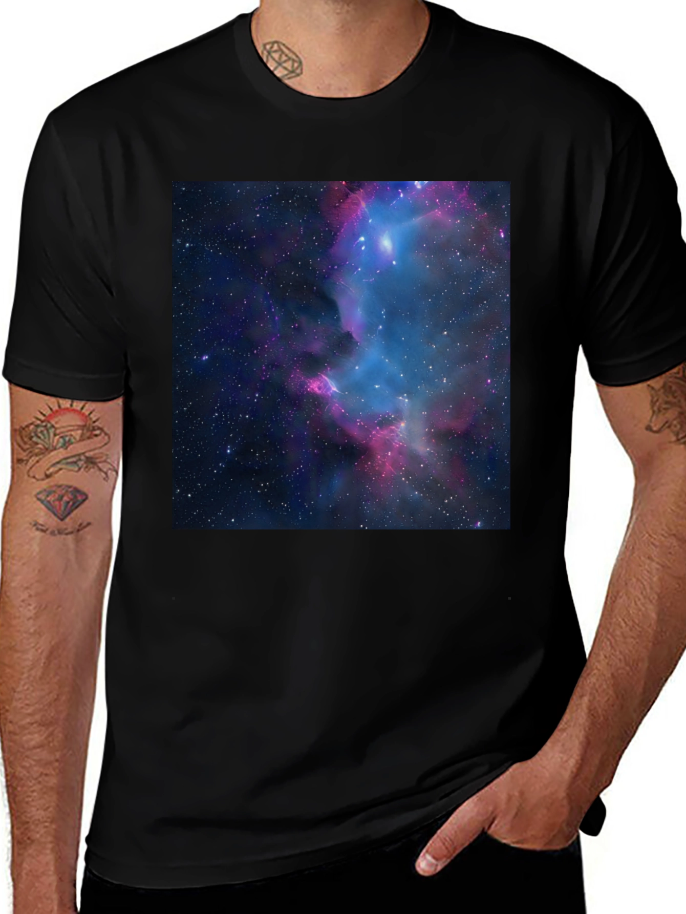 Variant 26 of Galaxy Nebula Graphic Print T-Shirt