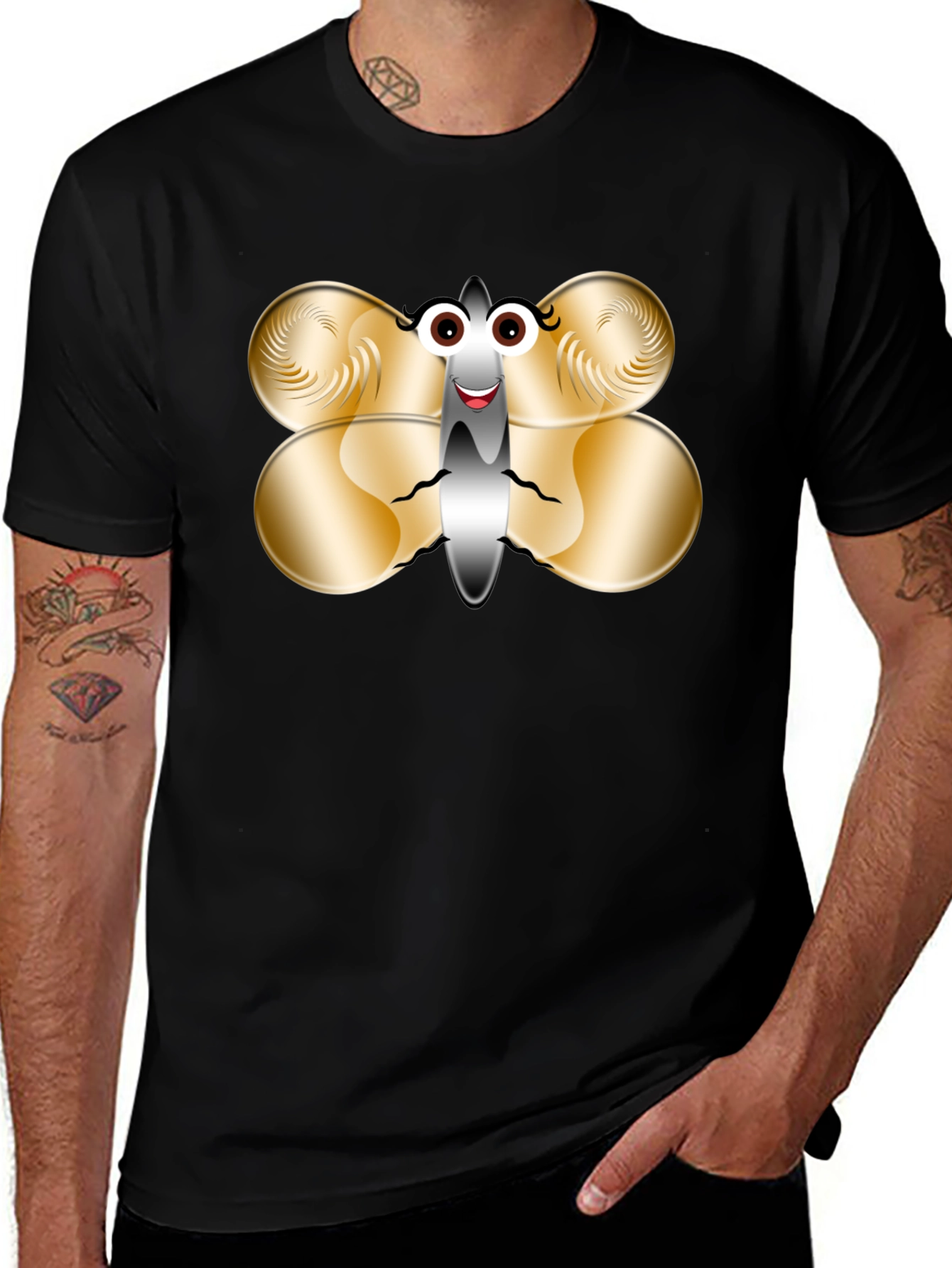Variant 19 of Funny Butterfly Graphic T-Shirt