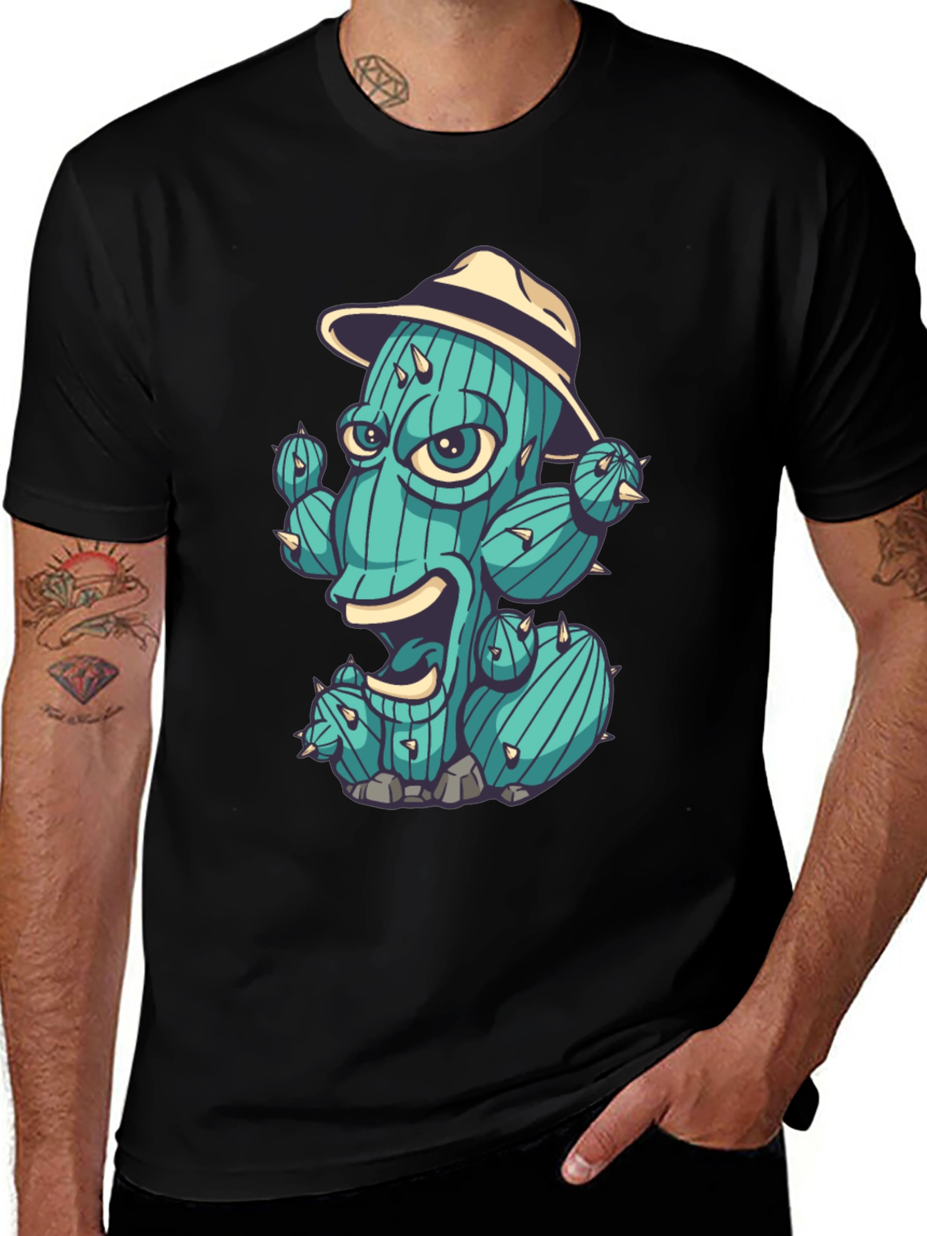 Variant 22 of Cactus Character Graphic T-Shirt