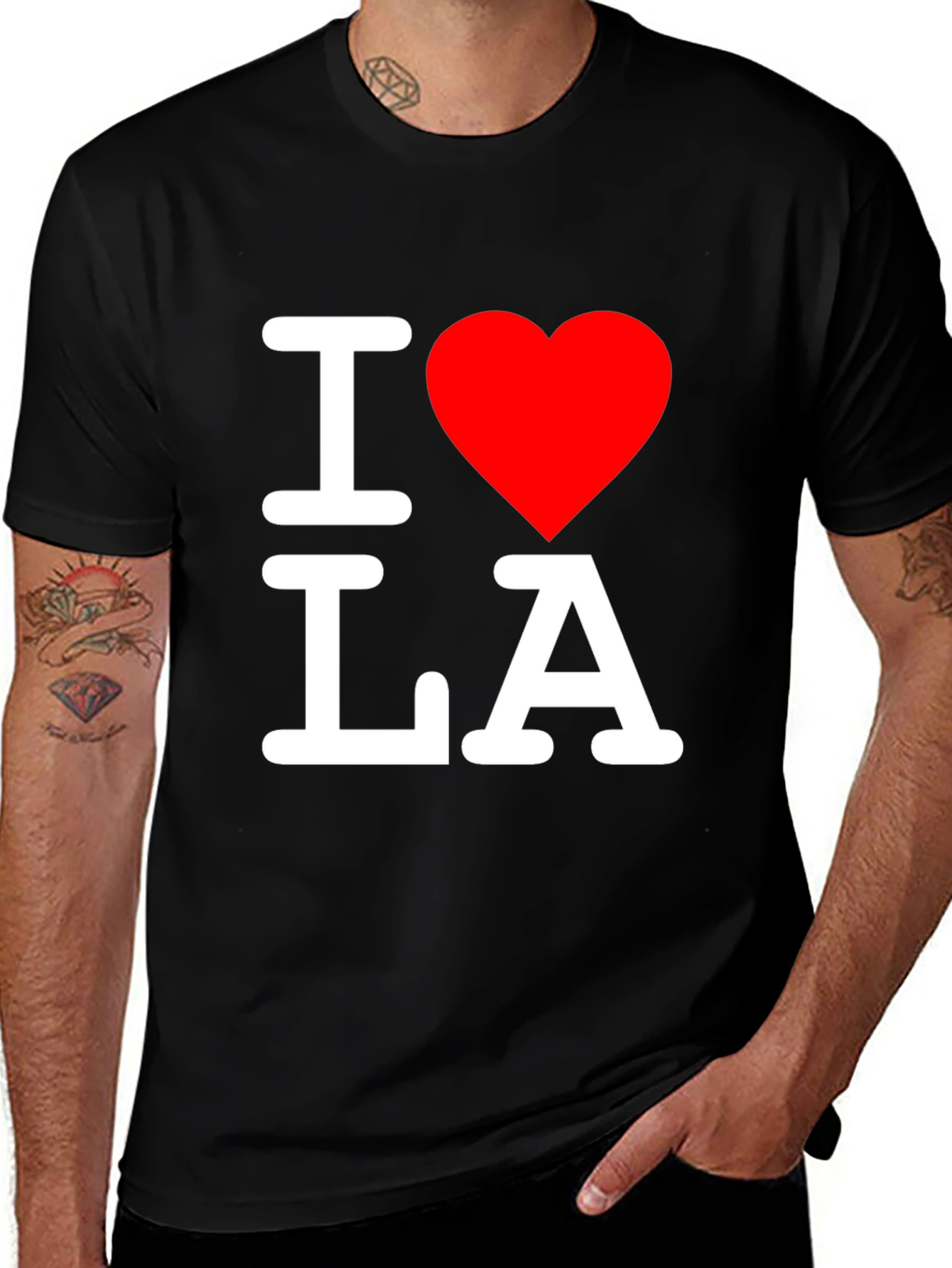 I Heart LA Black T-Shirt