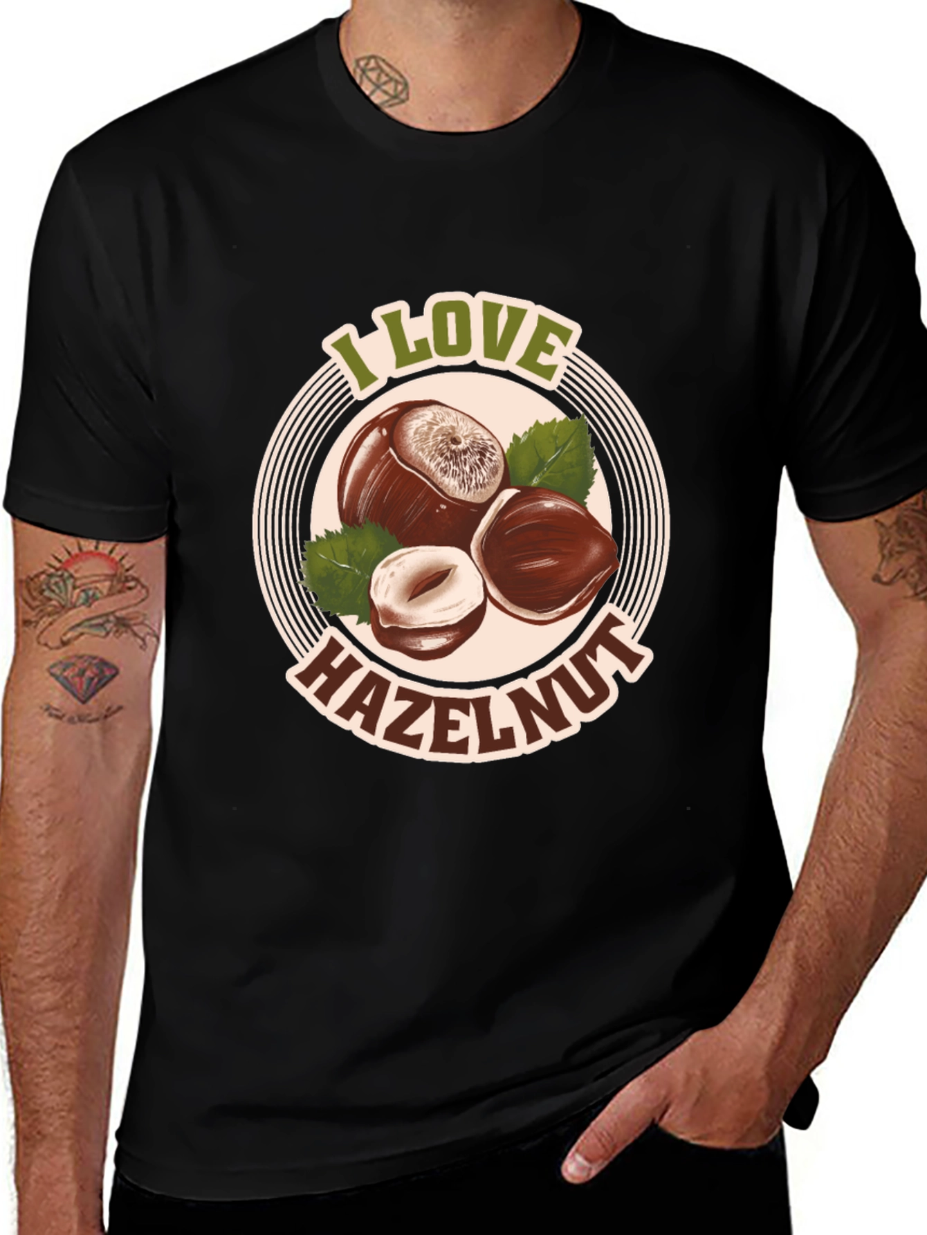 Variant 13 of I Love Hazelnut Graphic Tee