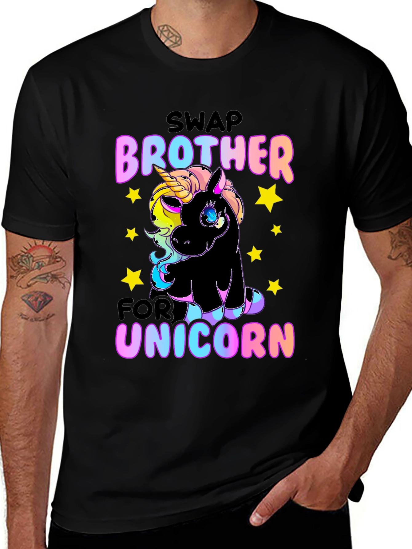 Variant 25 of Swap Brother for Unicorn T-Shirt