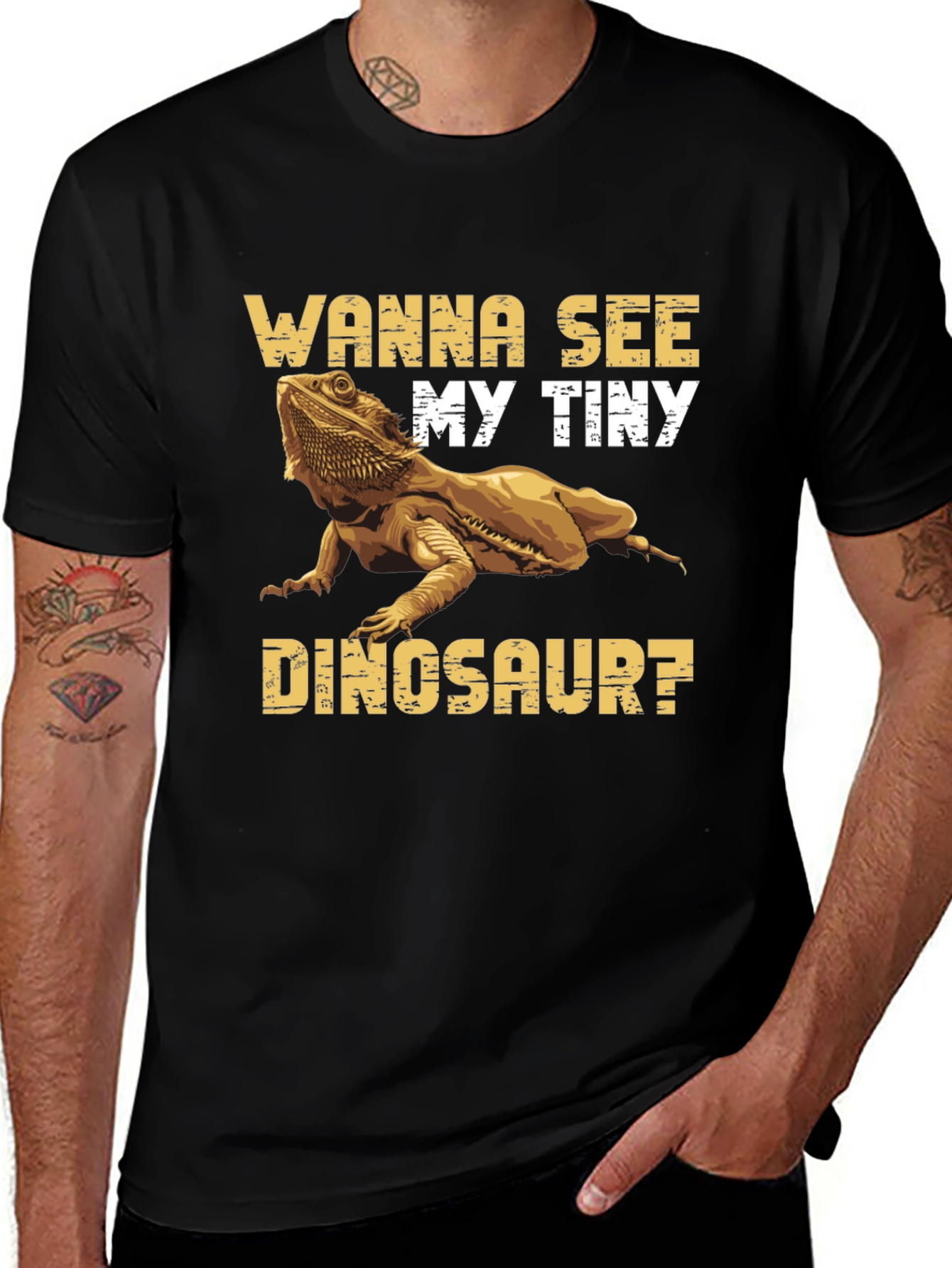 Variant 21 of Wanna See My Tiny Dinosaur? T-Shirt