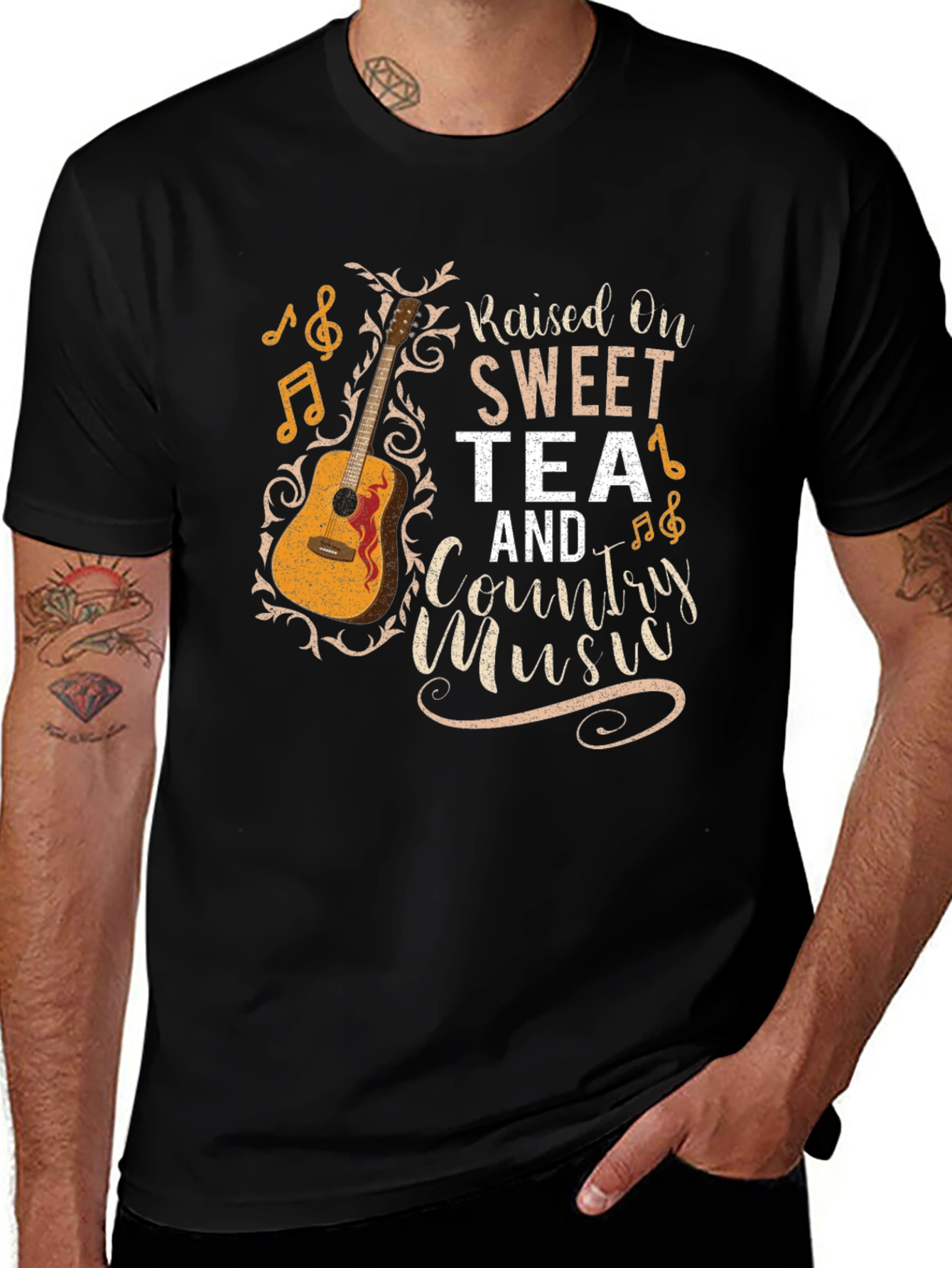Variant 13 of Raised on Sweet Tea & Country Music T-Shirt
