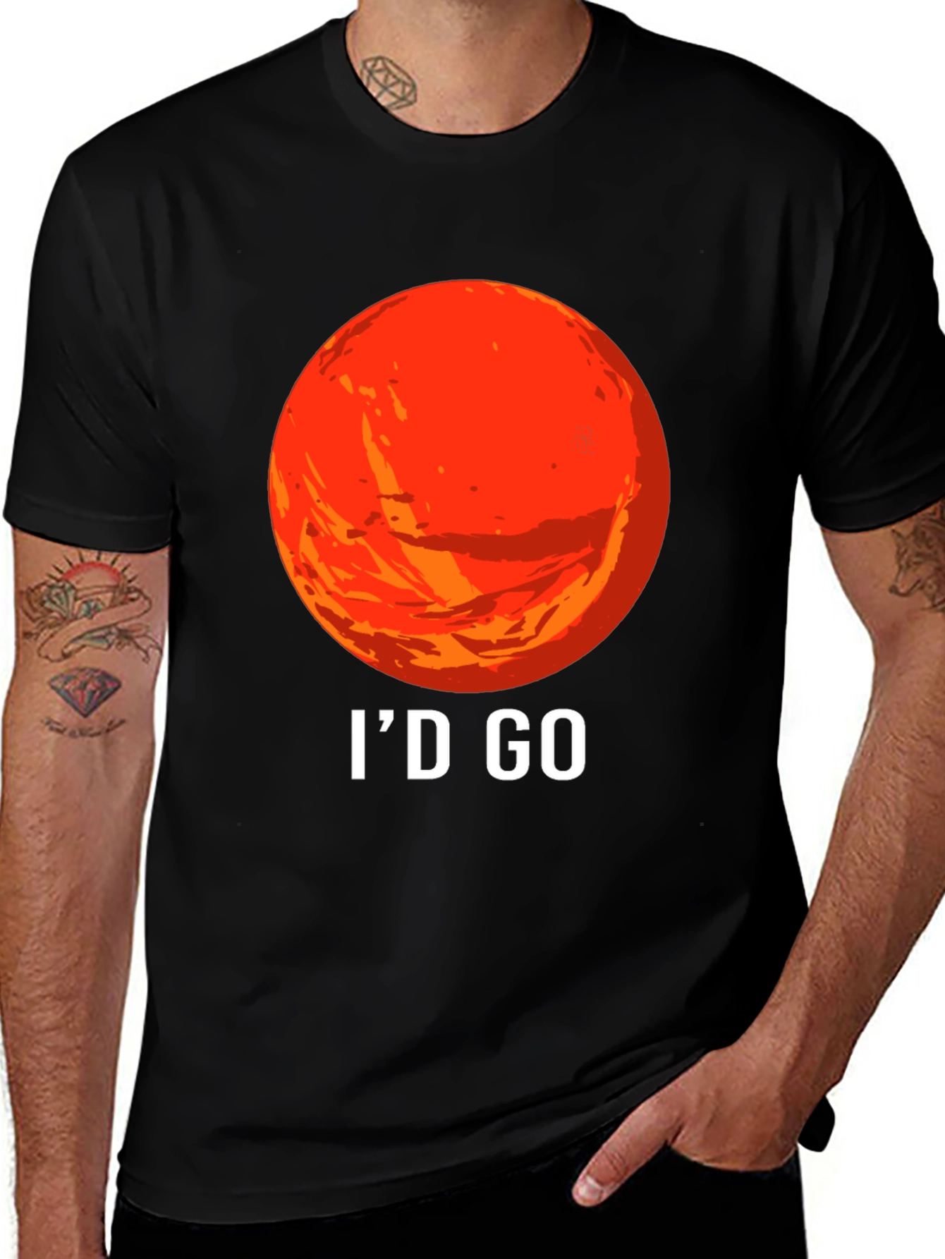 Variant 6 of I'd Go to Mars T-Shirt