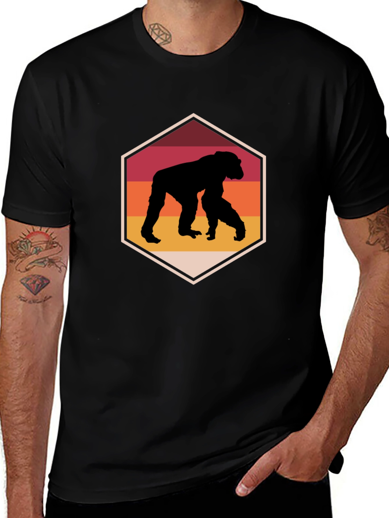 Variant 6 of Retro Ape Graphic Tee