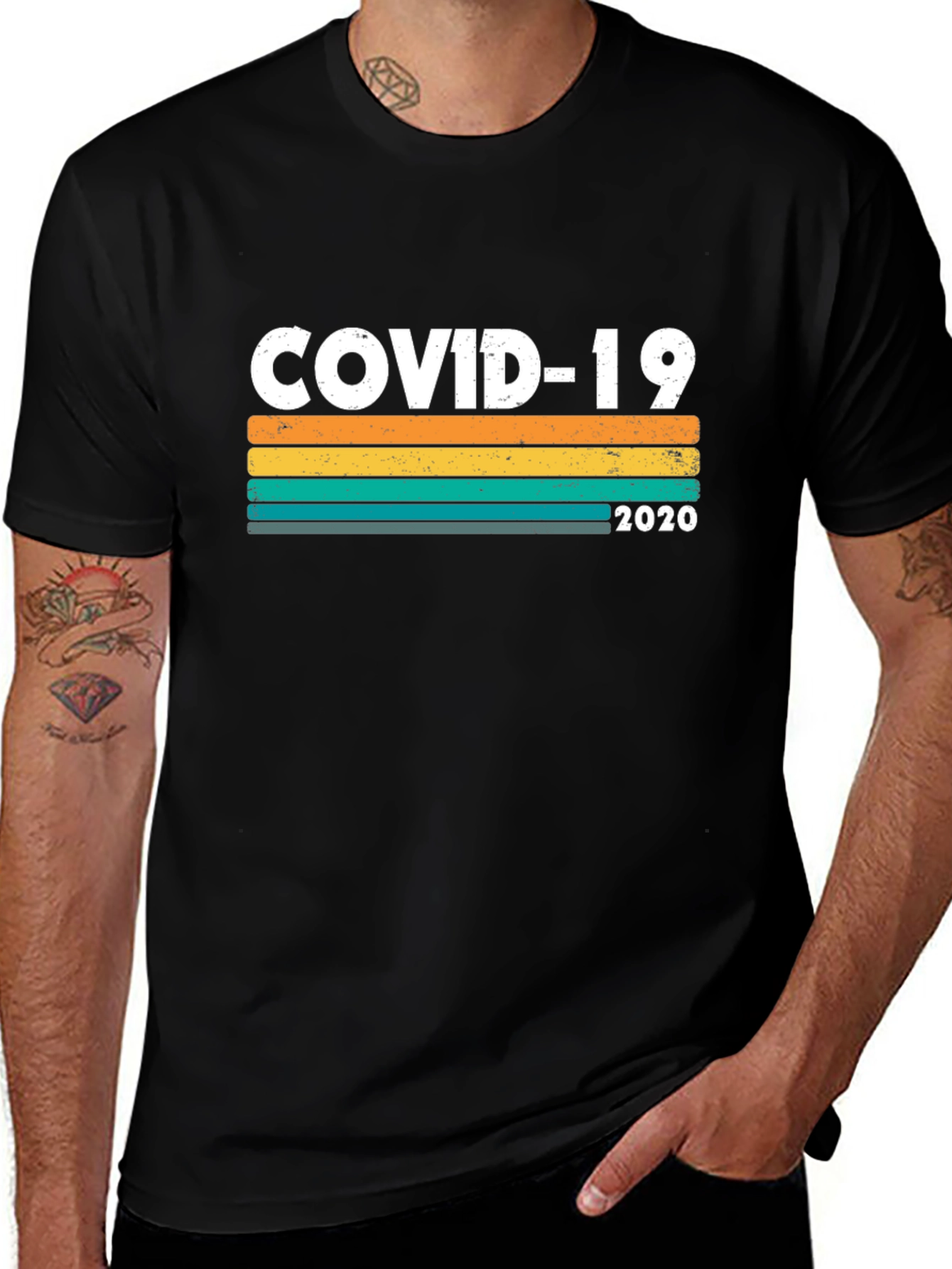 Variant 28 of COVID-19 Retro 2020 Graphic T-Shirt
