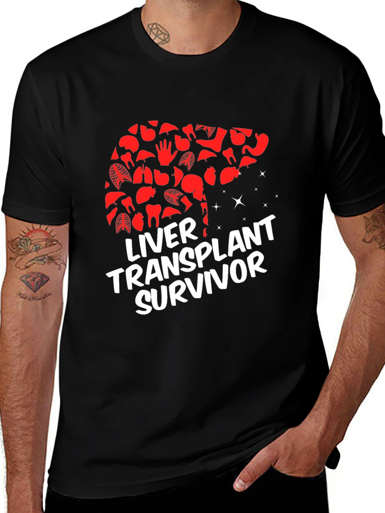 Liver Transplant Survivor Graphic T-Shirt