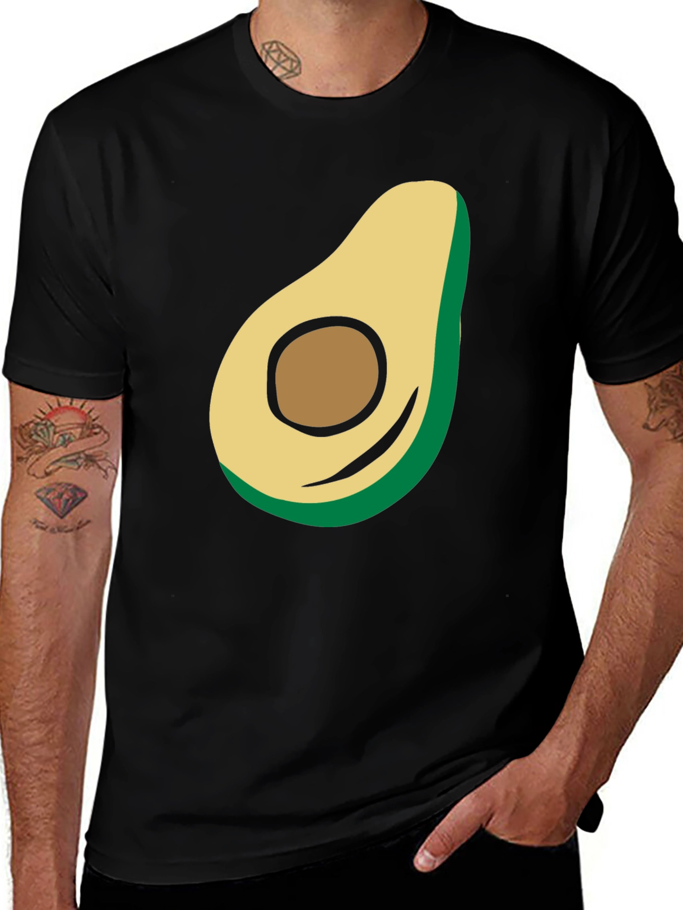 Variant 10 of Avocado Graphic T-Shirt - Casual Menswear