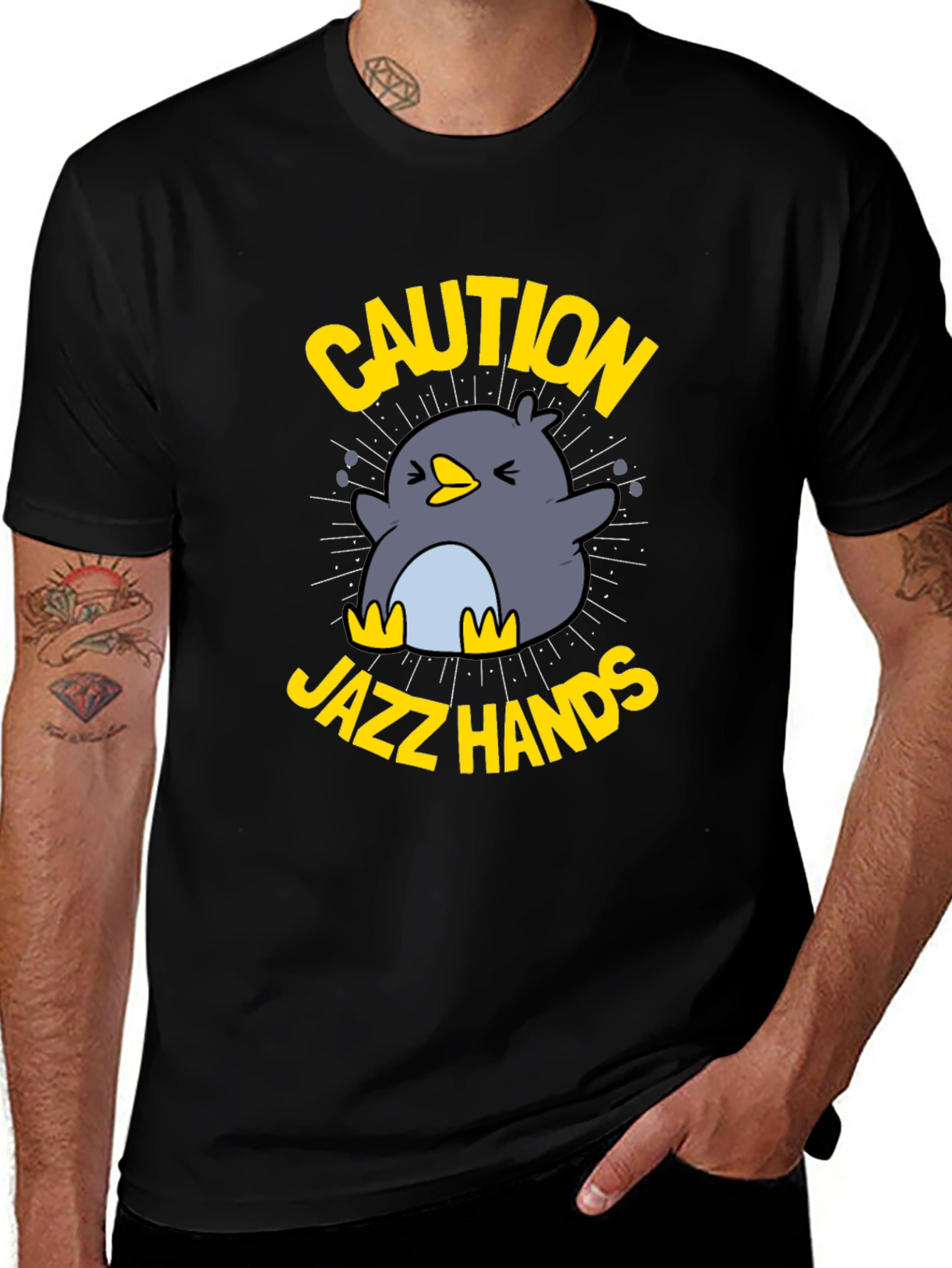 Caution Jazz Hands Graphic Tee
