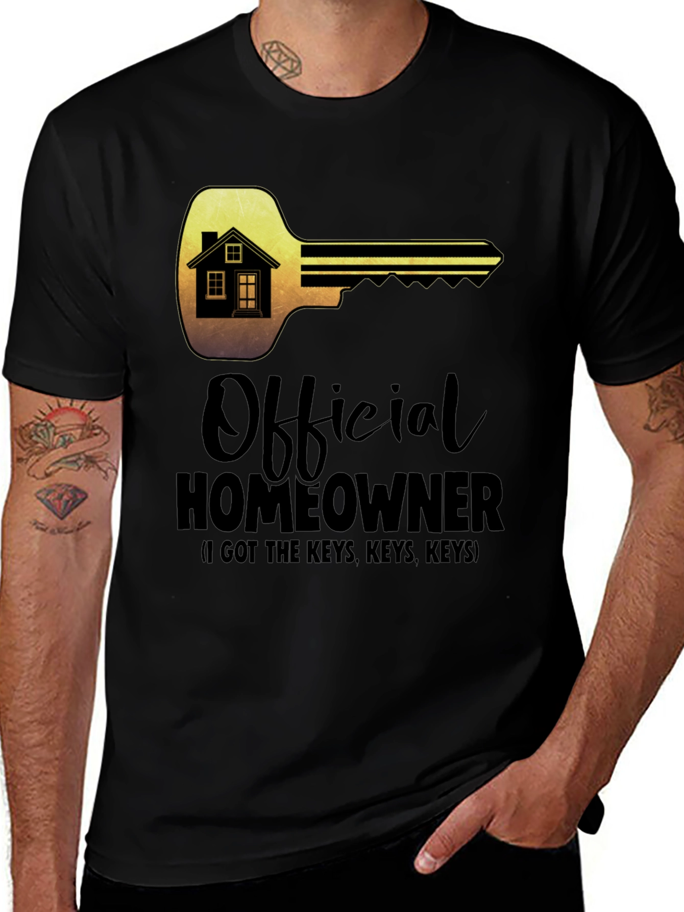 Variant 13 of Official Homeowner T-Shirt - Key to Happiness