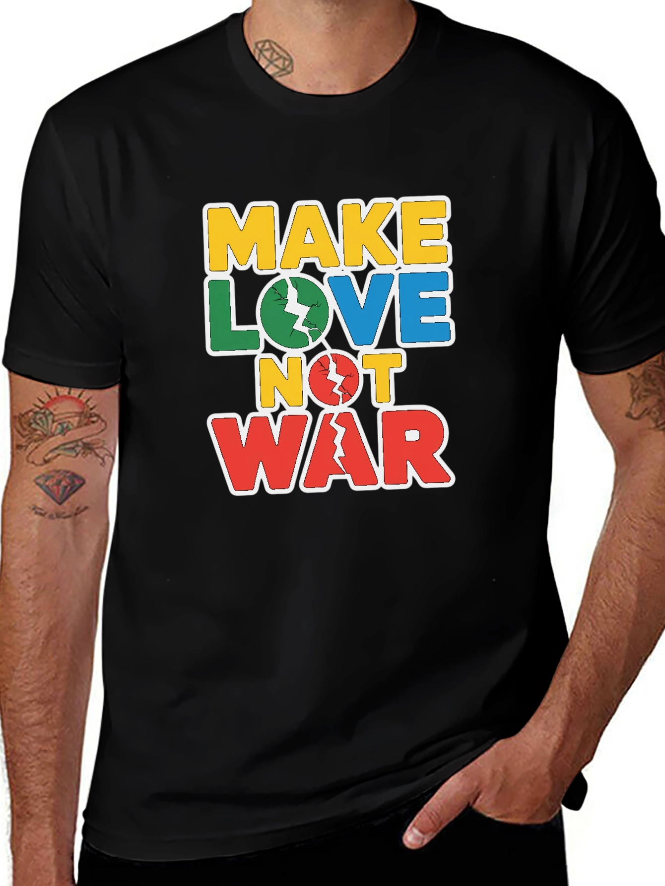 Variant 22 of Make Love Not War Graphic Tee