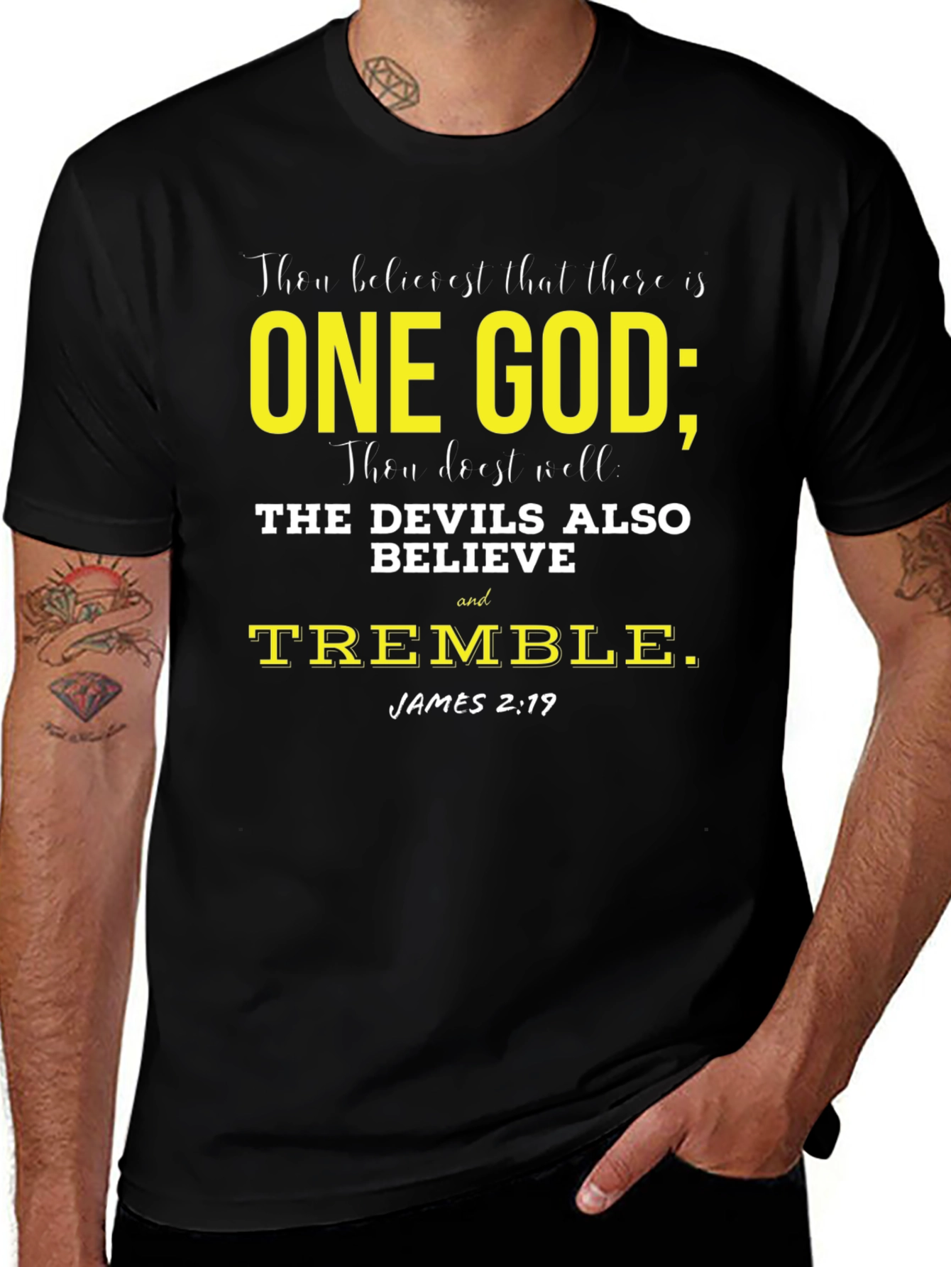 One God T-Shirt - Religious Scripture Tee