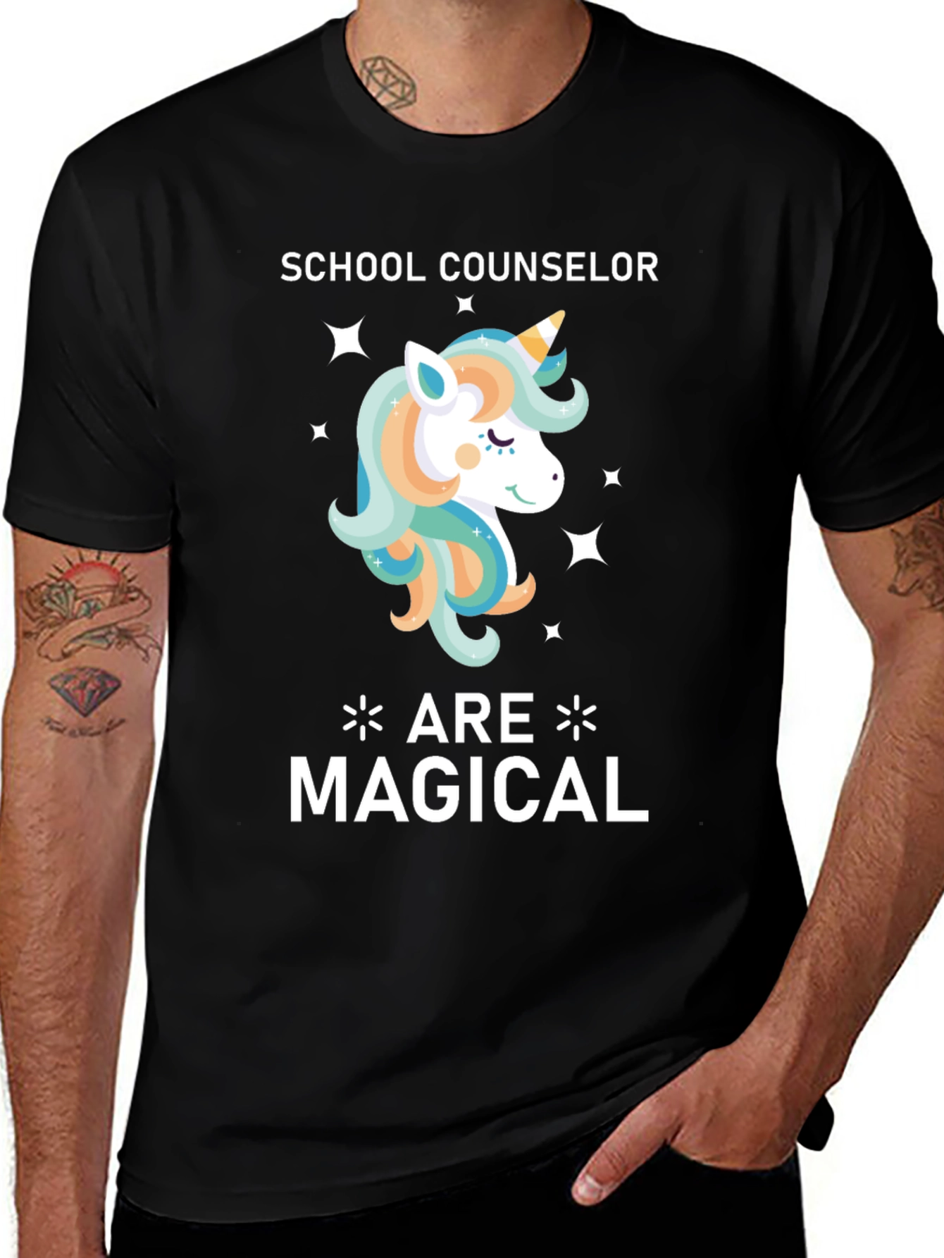 School Counselor Unicorn T-Shirt - Magical Gift