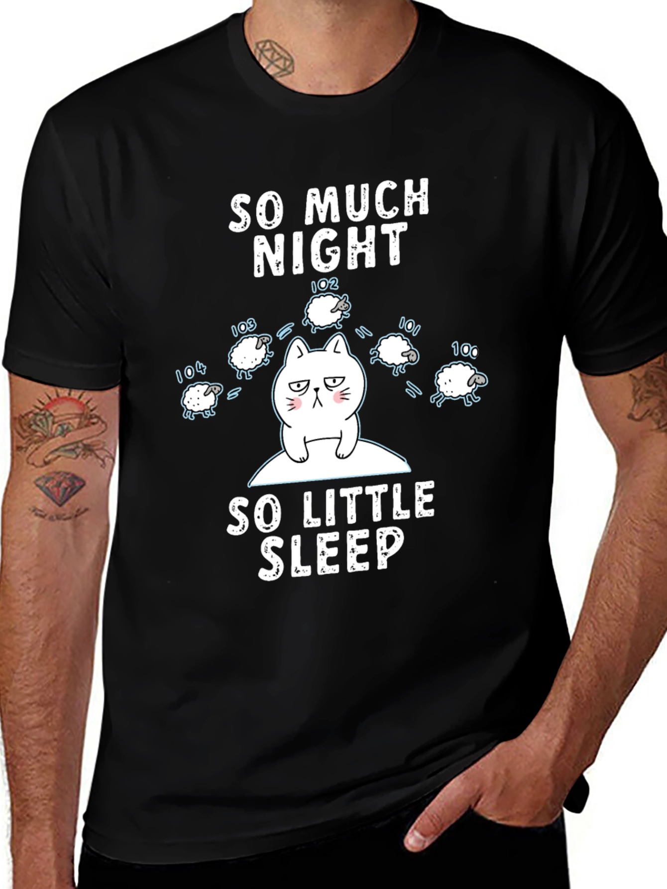 Variant 29 of So Much Night So Little Sleep T-Shirt