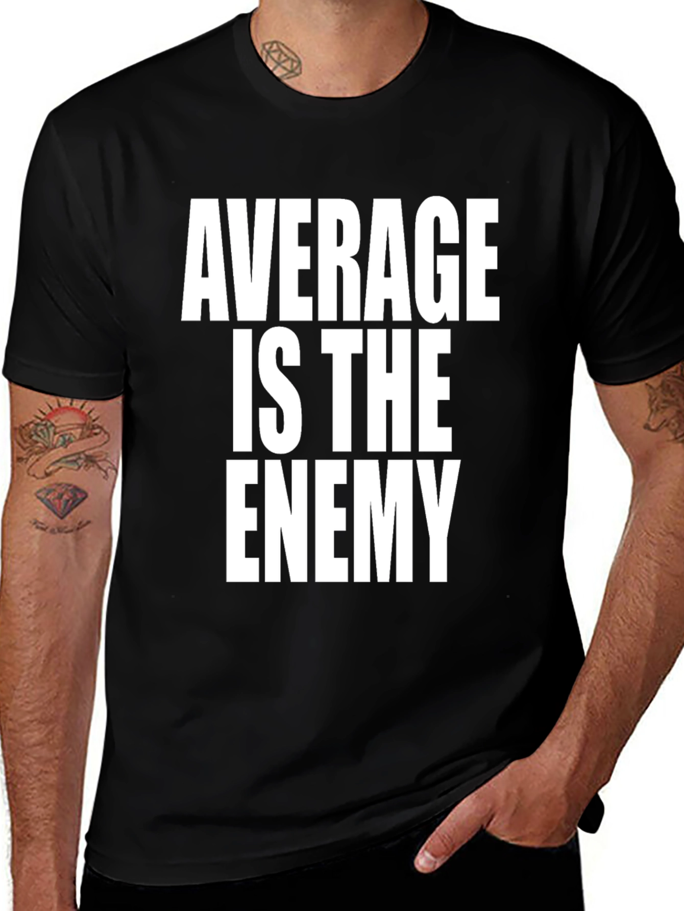 Variant 12 of Average Is The Enemy Graphic T-Shirt