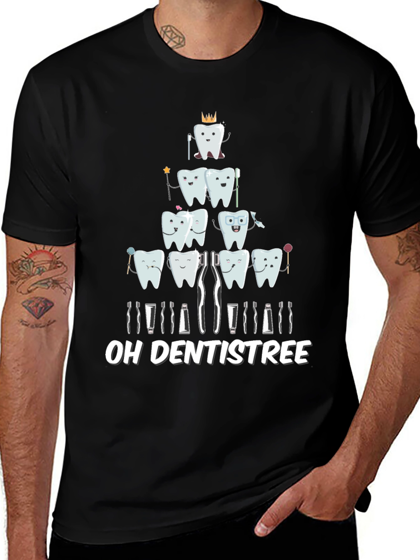 Oh Dentistree T-Shirt, Funny Dental Christmas Tee