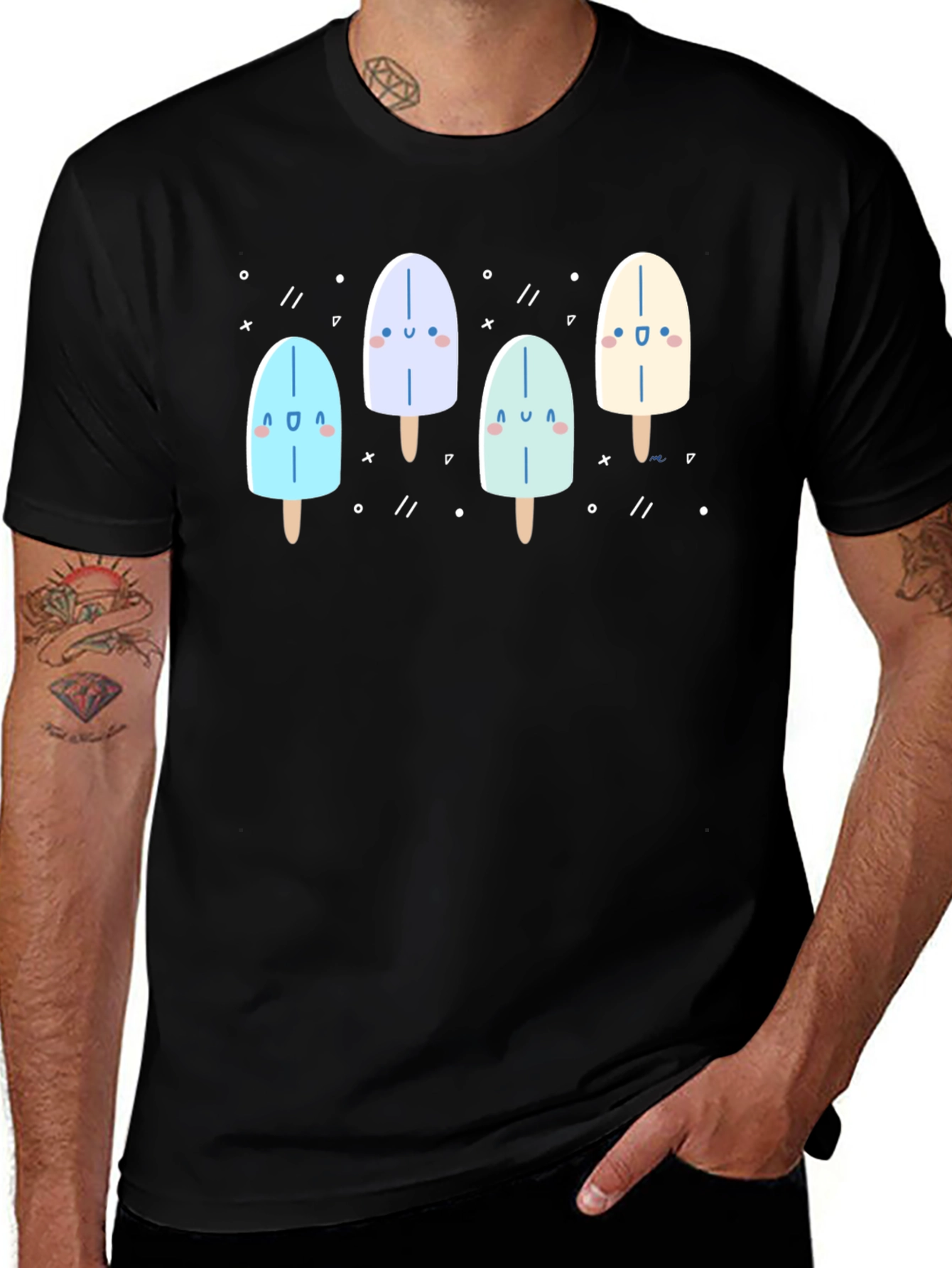 Variant 14 of Cute Popsicle Graphic T-Shirt