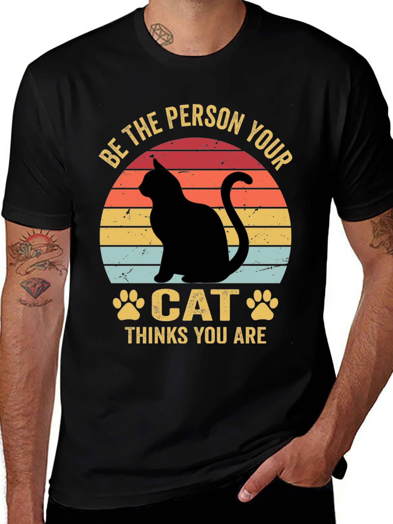 Variant 10 of Be the Person Your Cat Thinks You Are Graphic T-Shirt