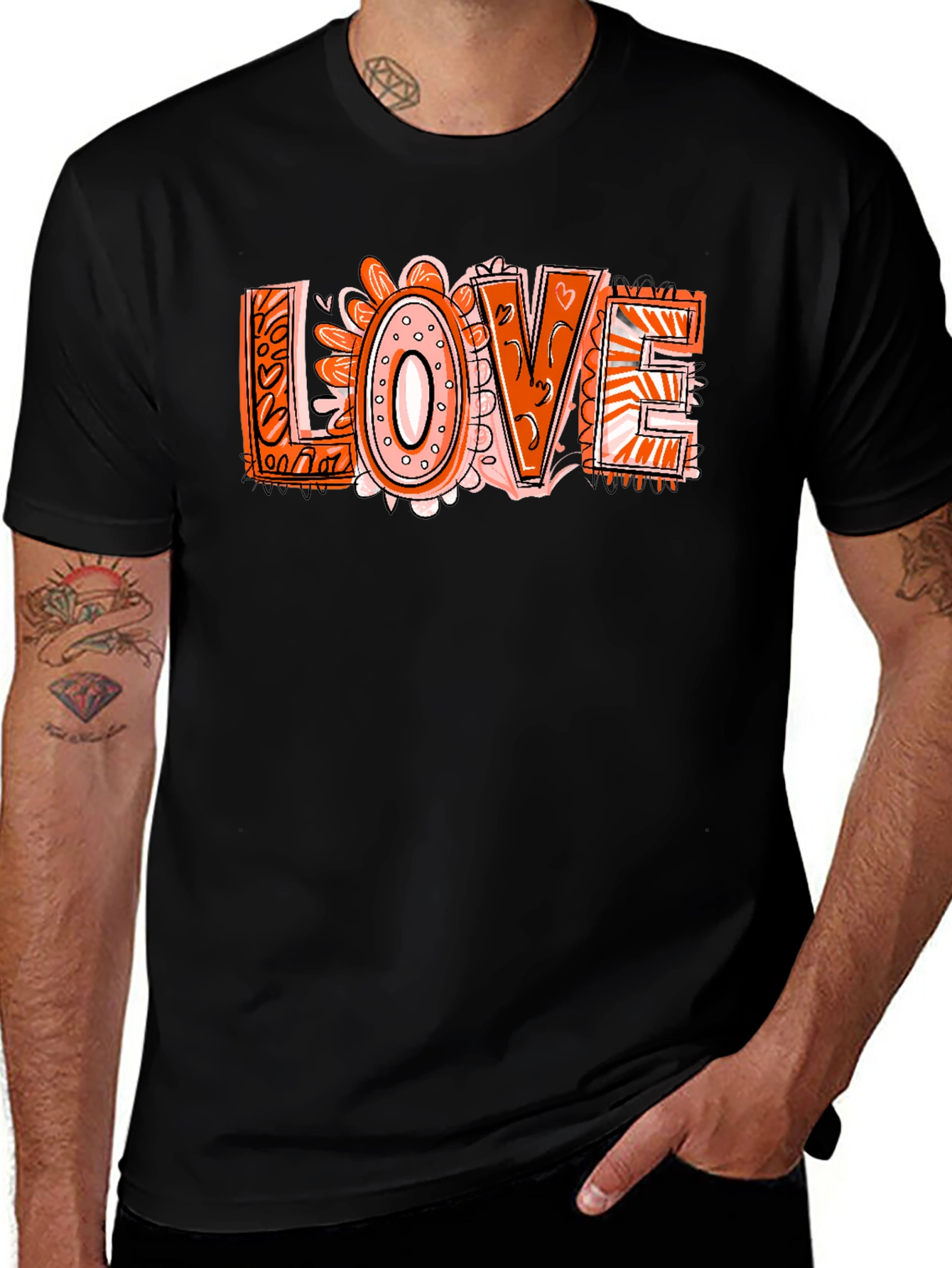 Variant 23 of Love Graphic Tee - Fun, Stylish, Casual