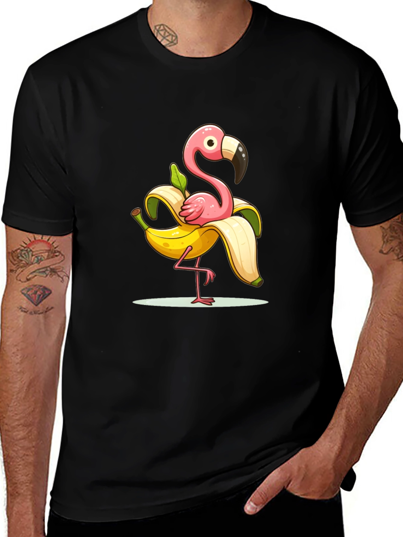 Variant 16 of Funny Flamingo Banana T-Shirt