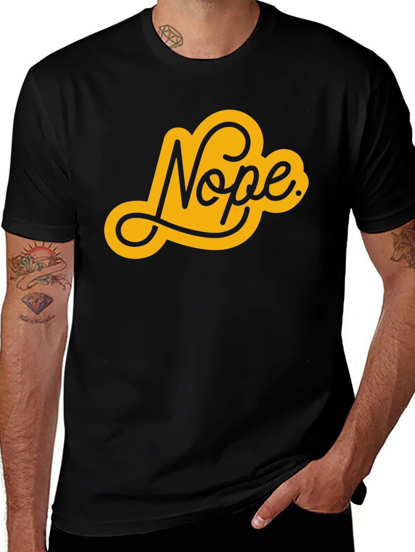 Variant 12 of Nope Graphic Tee - Stylish Casual Comfort