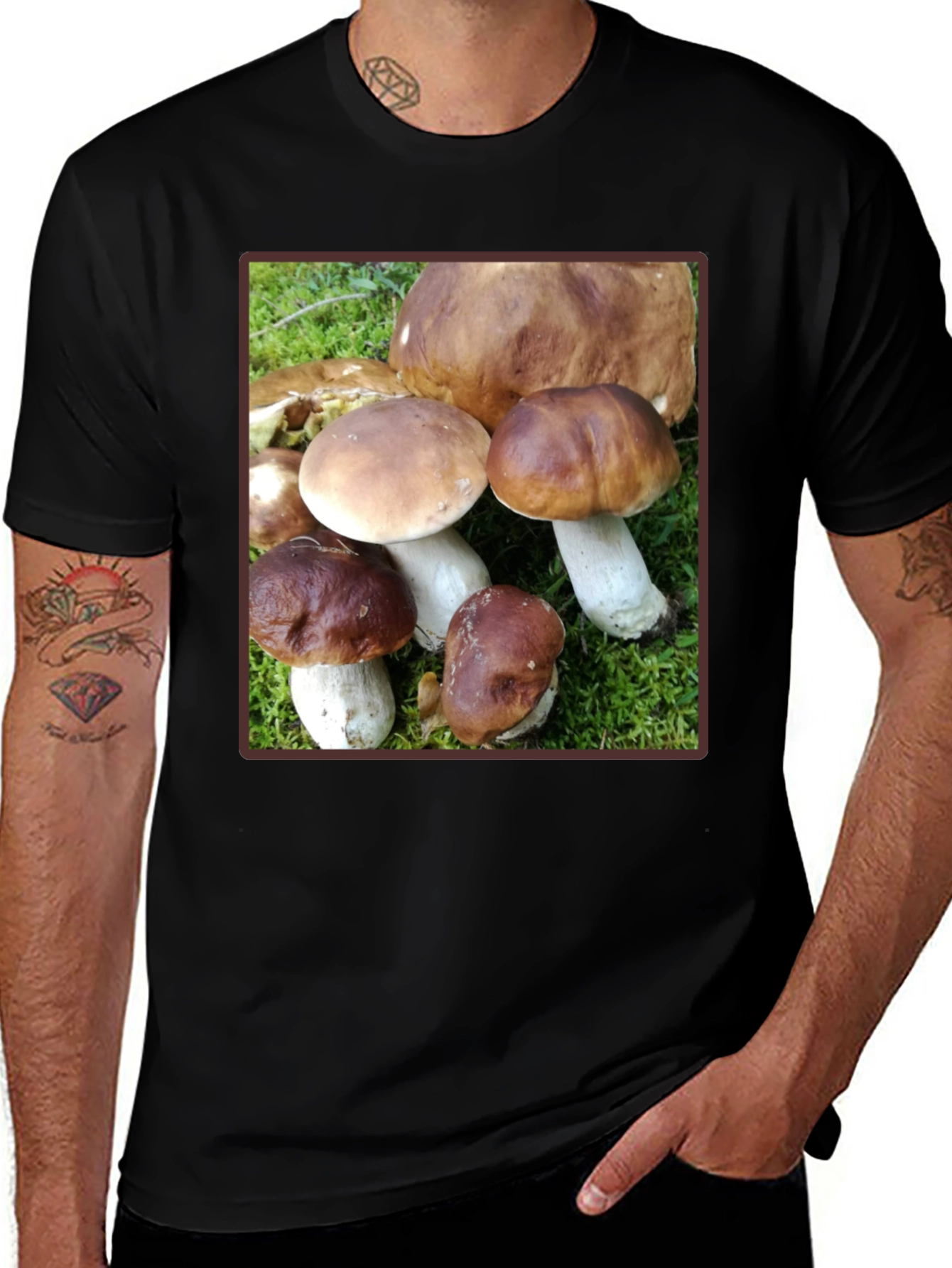 Variant 2 of Mushroom Graphic T-Shirt - Forest Fungi Tee