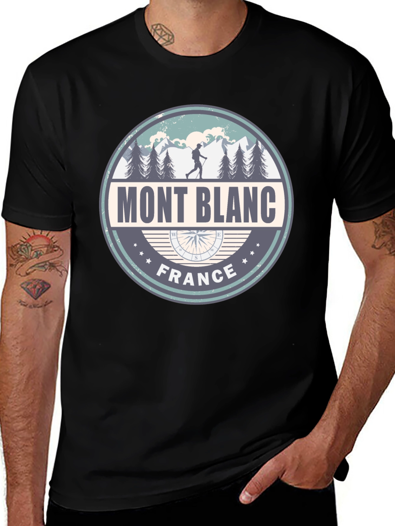 Mont Blanc France Graphic Tee